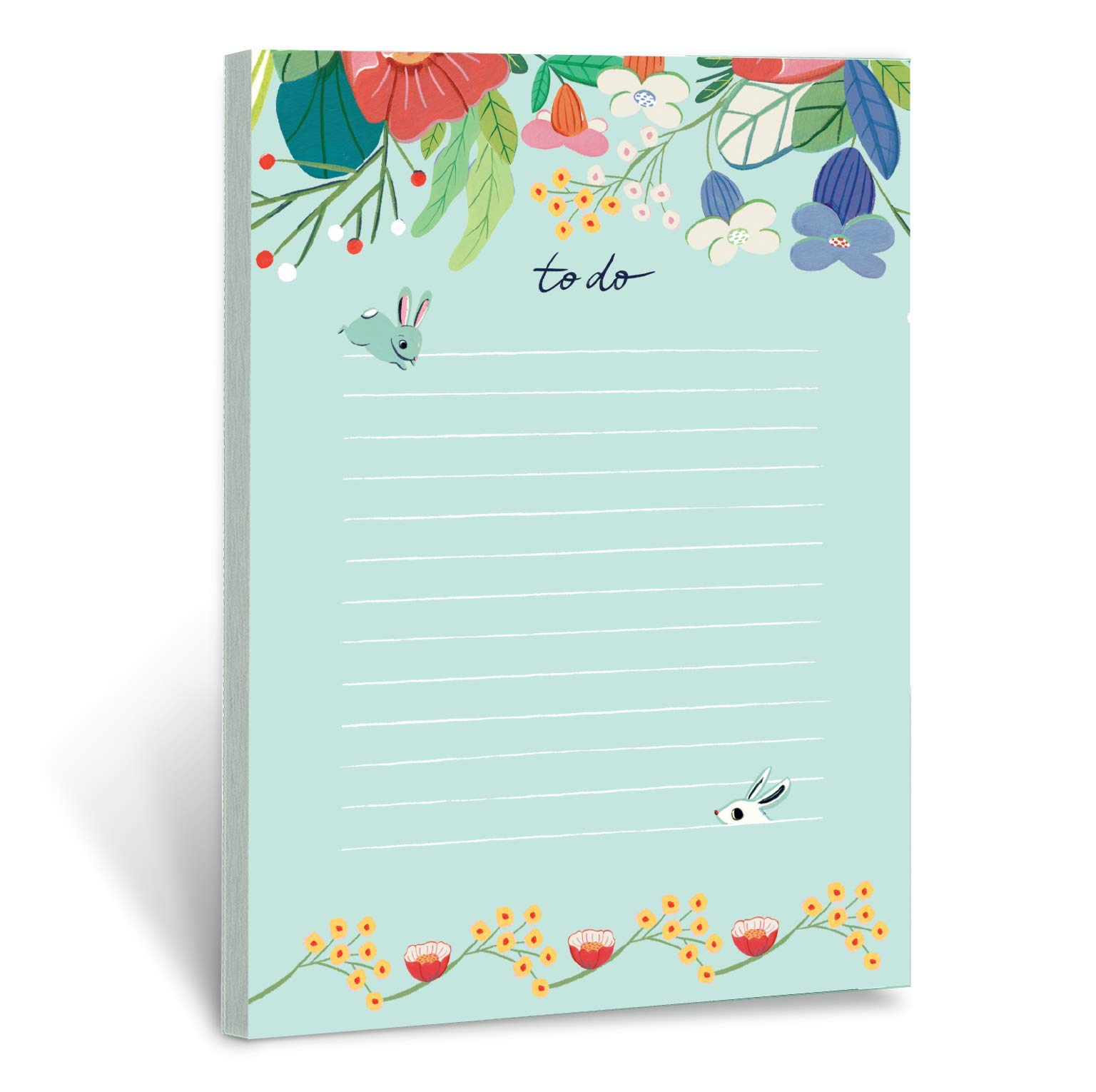 Floral To-Do List Notepads Set of 3 - Cute Memo Pads for Office, School & Home Organization - Ana Sanfelippo Design - Perfect for Daily Tasks, Grocery Lists & Reminders