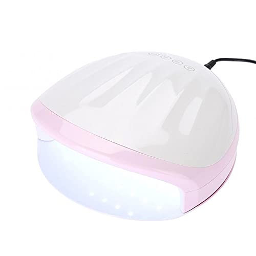 XUSHI 48W UV LED Nail Dryer Lamp with Auto Timer & Intelligent Sensing - Professional Gel Nail Polish Curing Light for Home & Salon Use (White Pink EU) | Perfect for Manicures, Pedicures & Nail Art Designs