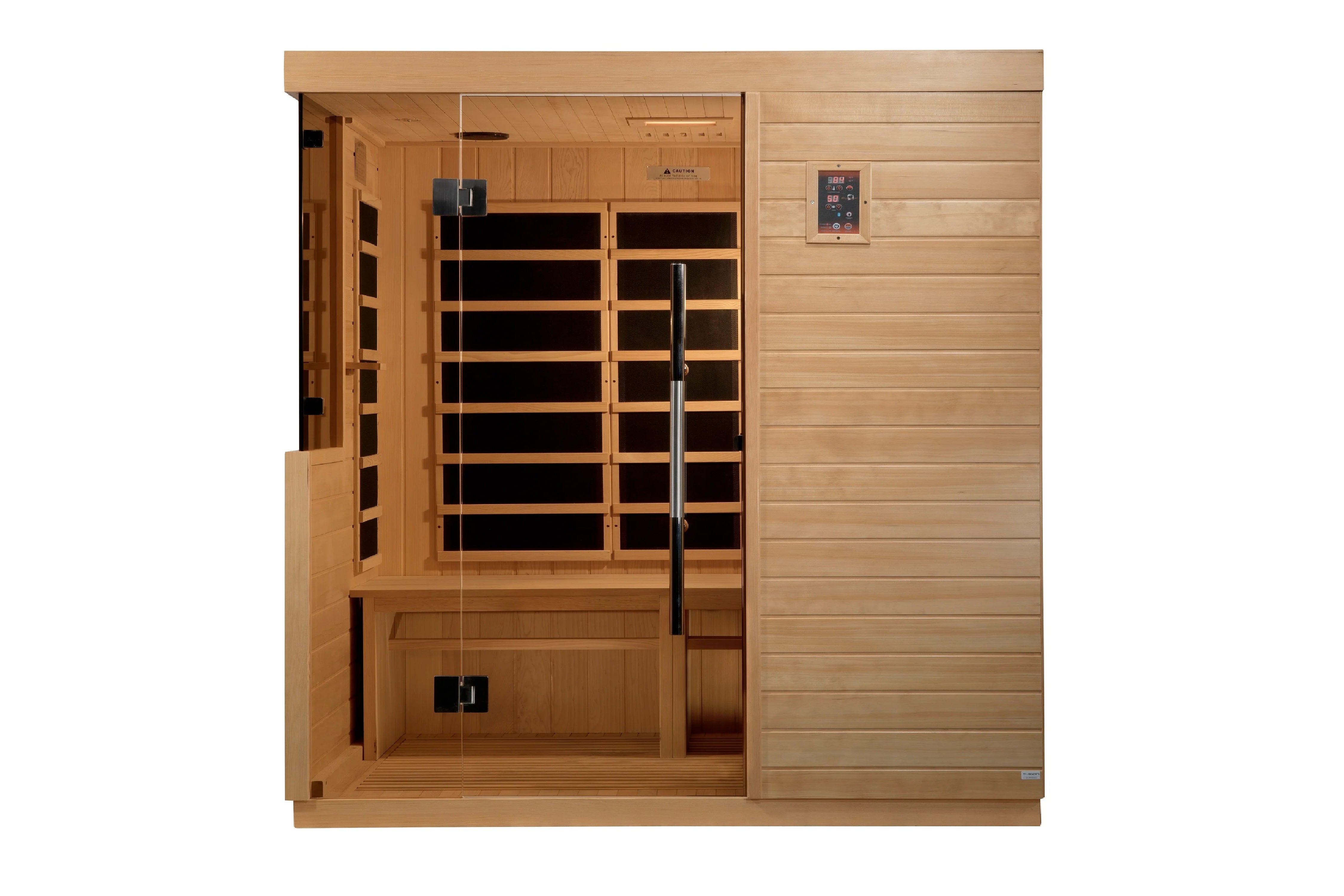 Golden Designs Bilbao 3-Person Ultra Low EMF FAR Infrared Sauna for Home Spa, Relaxation & Detox Therapy - Perfect for Wellness & Recovery