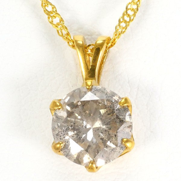 24K Yellow Gold Diamond Necklace for Women - Elegant & Luxurious Jewelry Gift for Anniversary, Wedding & Special Occasions