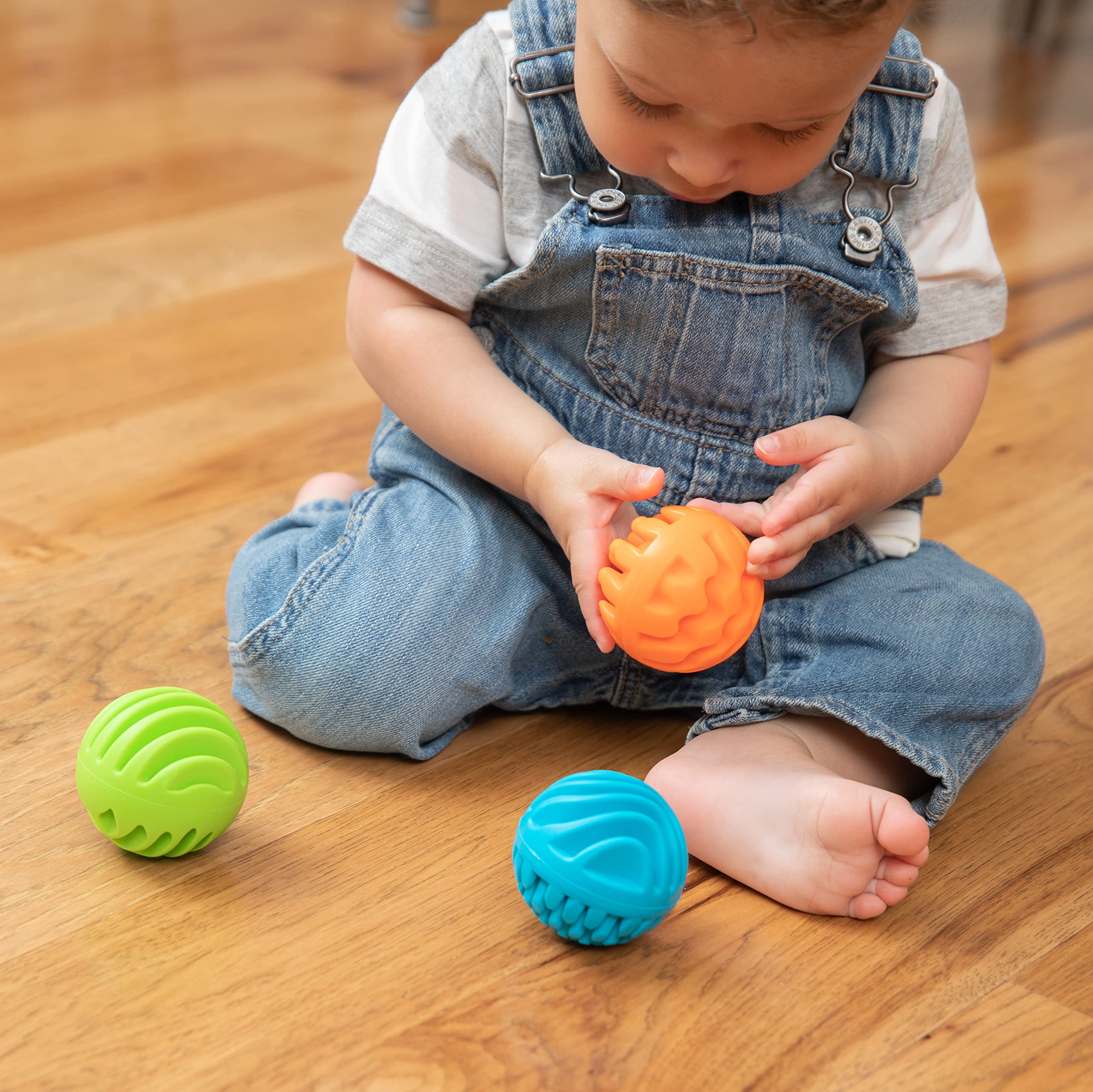 Fat Brain Toys Sensory Rollers for Kids - Textured Baby Toys for Sensory Development & Stress Relief - Perfect for Autism, Toddler Playtime & Occupational Therapy