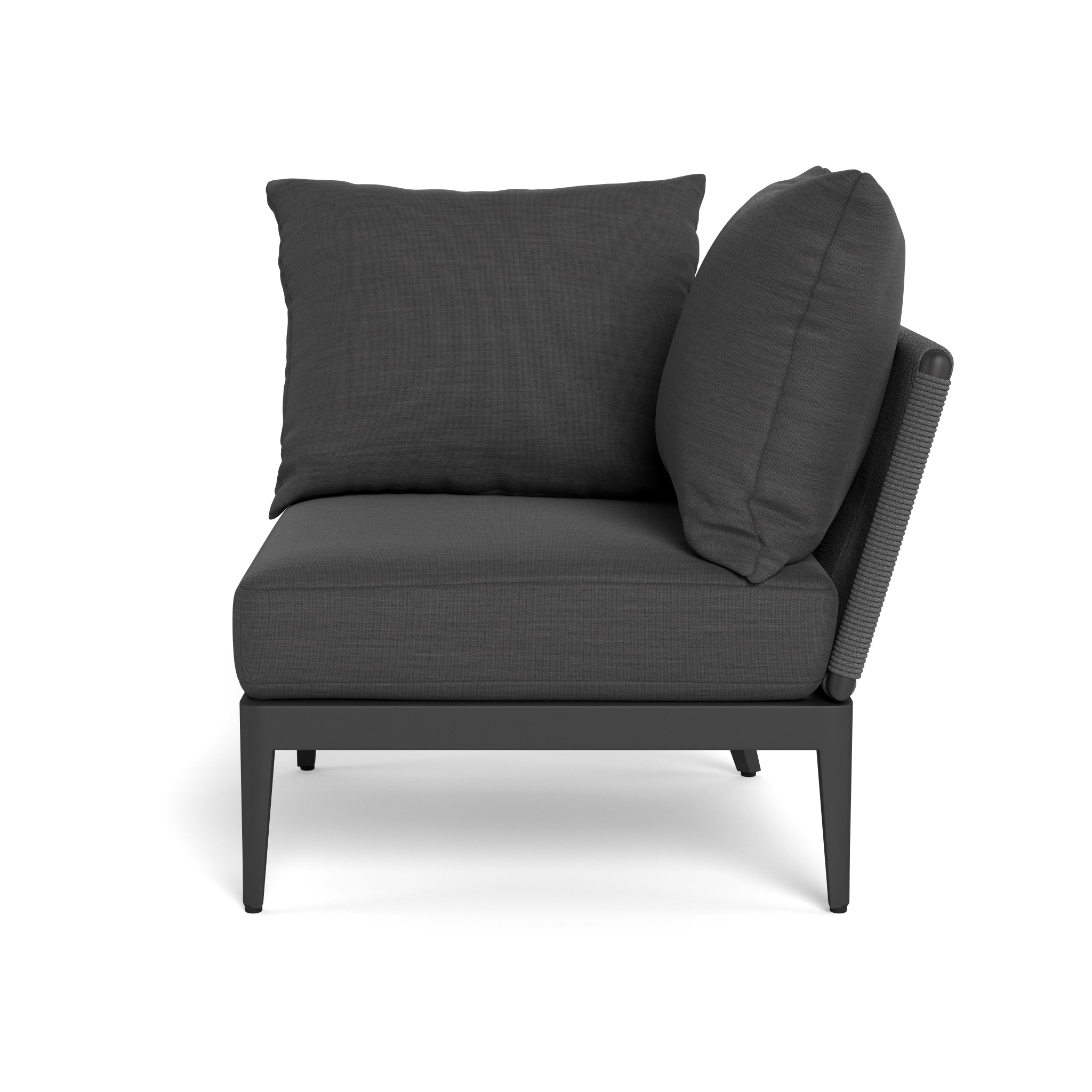 Hamilton Corner Sofa - Modern L-Shaped Sectional Couch with Storage Ottoman, Perfect for Small Spaces & Apartment Living - Living Room, Family Room, Home Theater, Office Lounge