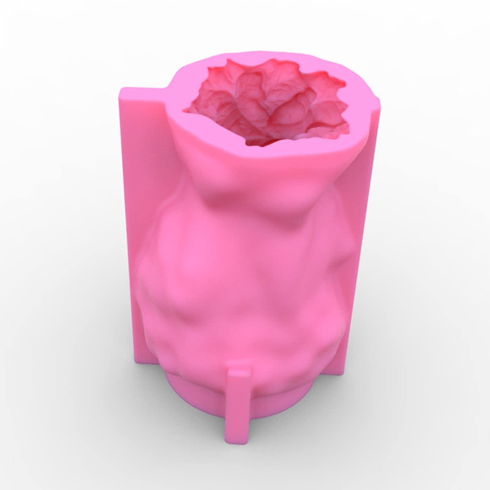 Handmade Girl Head Shaped Flower Pot - UV Epoxy Mold for Pen Holder, Candle Holder & Cement Planter - DIY Resin Silicone Mould for Home Decor & Crafts - Perfect for Garden Decor, Office Desk Organizer & Gift Making