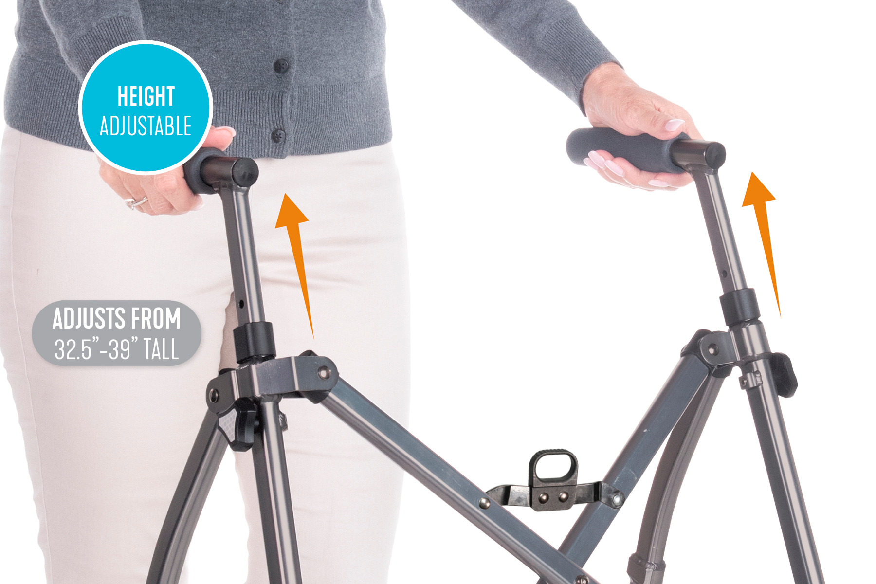 Wonder Walker Lite - Lightweight & Adjustable Mobility Aid for Seniors & Adults - Ideal for Indoor & Outdoor Use, Travel, and Recovery