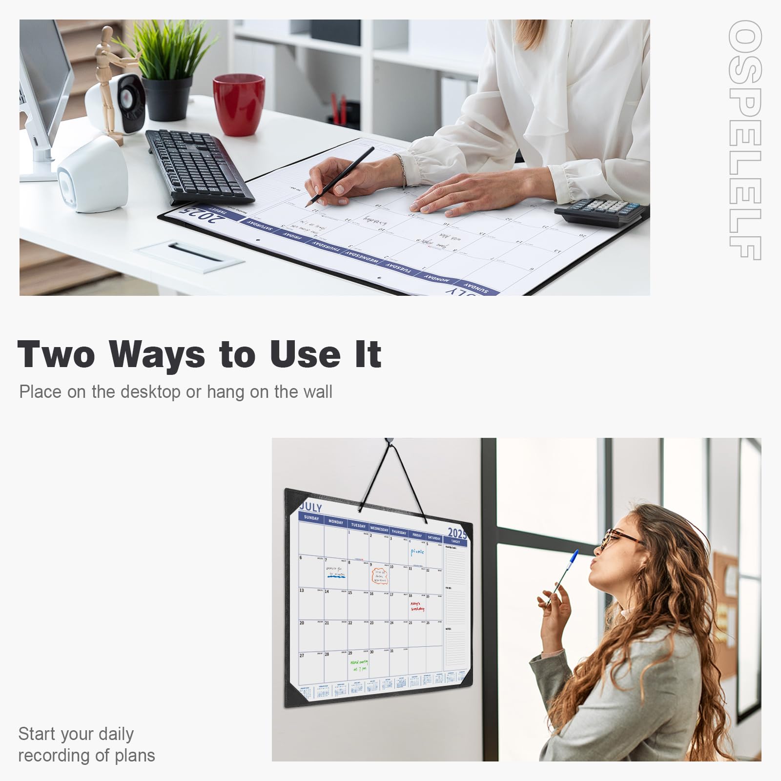 2025-2026 18-Month Large Desk Calendar Planner (Jan 2025-Jun 2026) - 22
