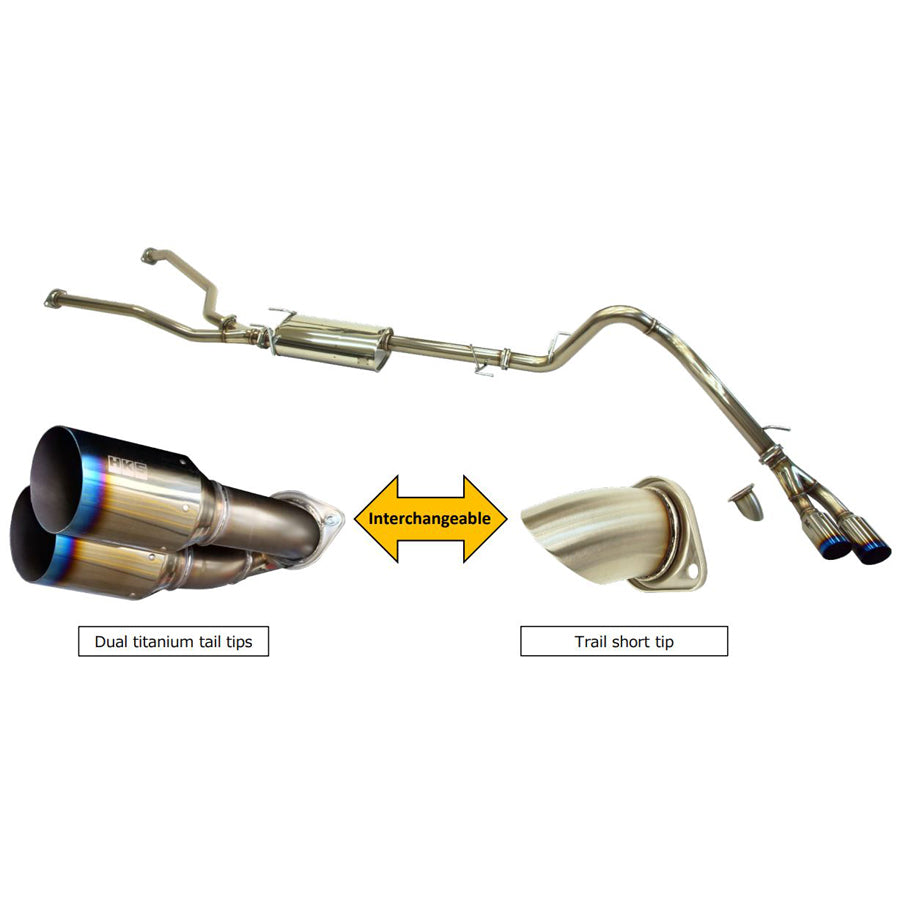 HKS Legamax Trail Master Catback Exhaust System for 2022+ Toyota Tundra - Performance Upgrade for Off-Road & Towing | Stainless Steel Construction, Deep Tone Sound, Easy Installation