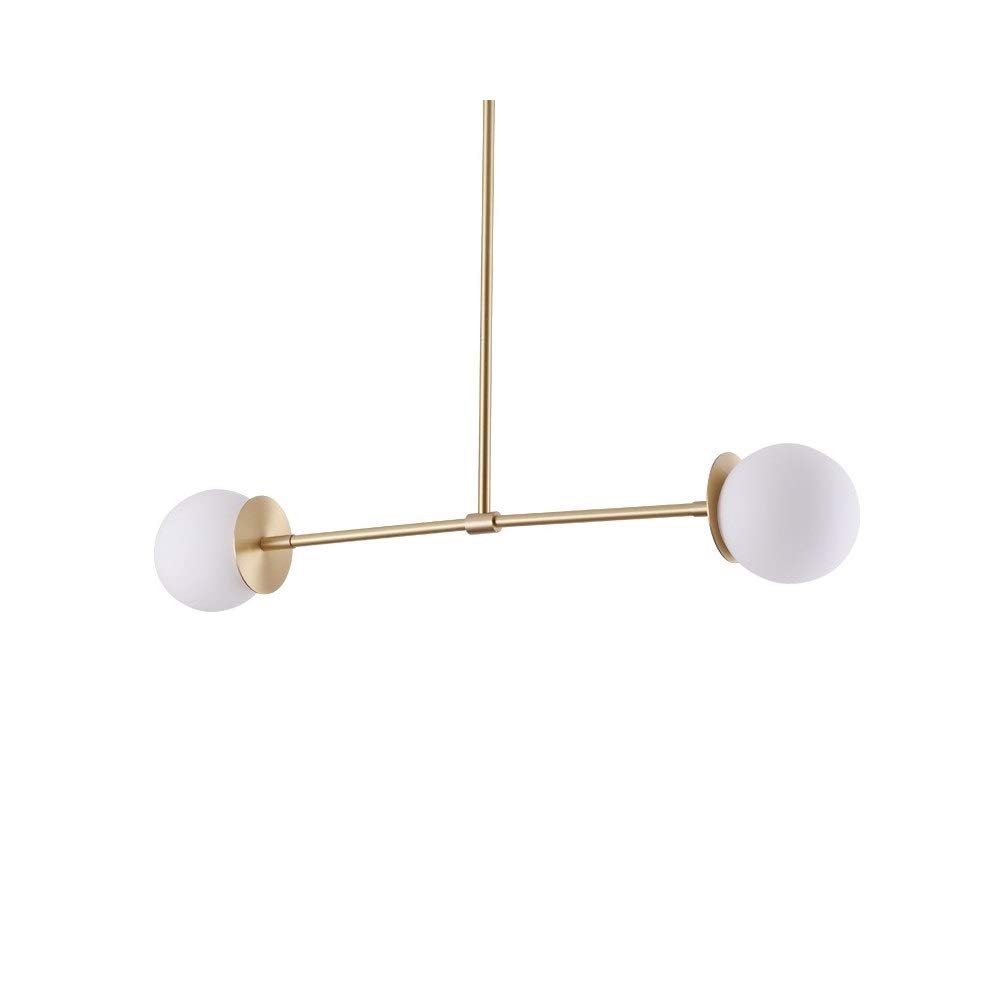Postmodern Creative Pure Copper Chandelier with Glass Balls - Elegant Lighting for Restaurants, Study Rooms, Offices & Model Homes - Durable & Artistic Ceiling Fixture