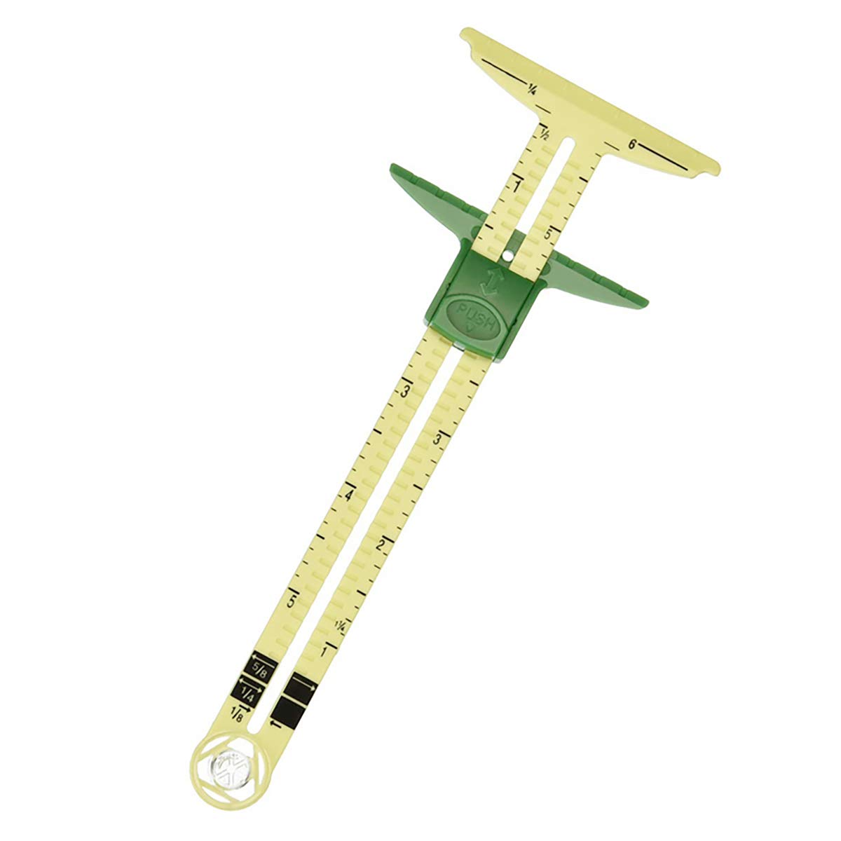 ECYC 5-in-1 Sliding Gauge Tailor Ruler - Multi-Functional Sewing Measuring Tool for Patchwork, Quilting & DIY Crafts - Perfect for Home Use & Professional Dressmaking