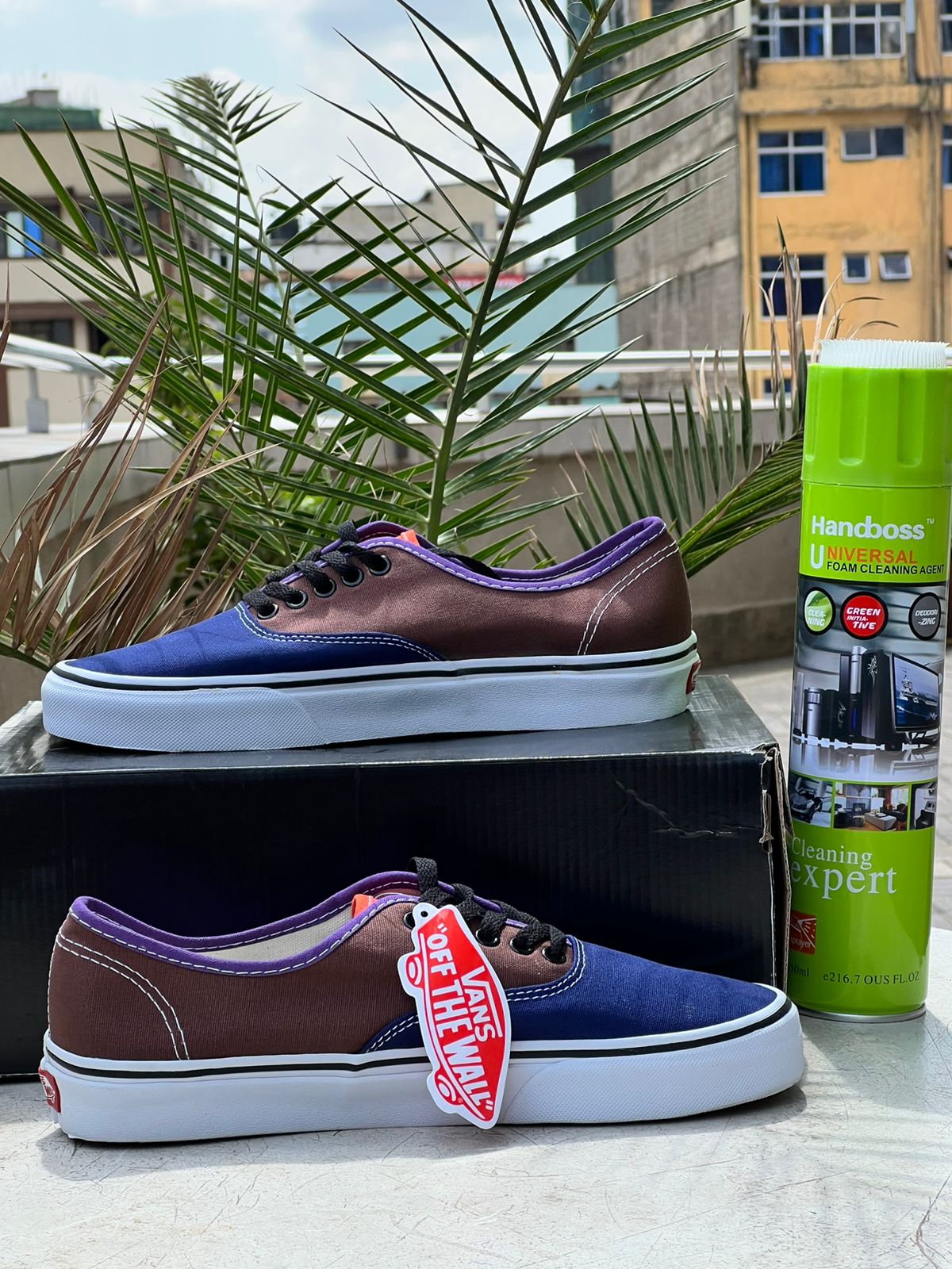 Vans Multi-Color Blue, Brown & Purple Sneakers - Stylish & Comfortable Casual Shoes for Men & Women | Perfect for Streetwear, Skateboarding & Everyday Fashion