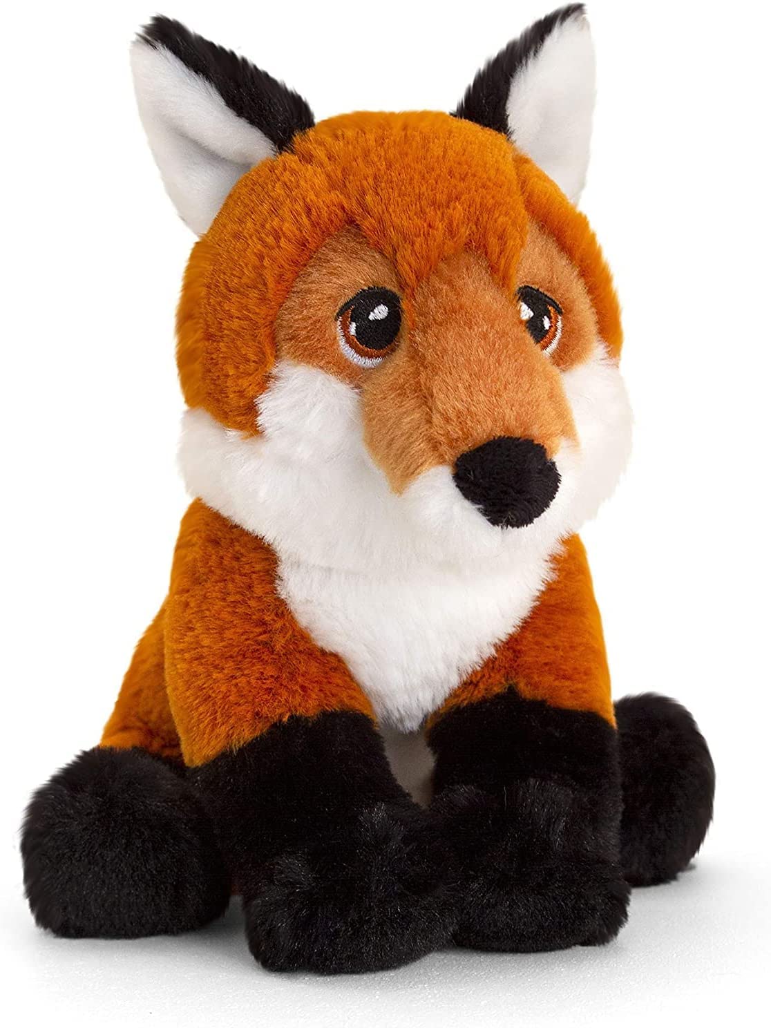 Eco-Friendly 100% Recycled Plush Fox Toy - Soft Sustainable Stuffed Animal for Kids, Perfect for Cuddling, Gift Giving & Nursery Decor