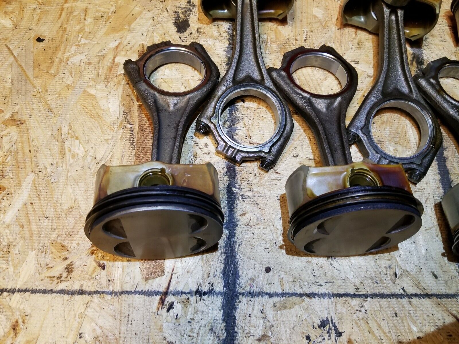 2006-2010 BMW 650i OEM Piston & Connecting Rod Set (8pcs) - Standard Size N62T 4.8L Engine Replacement Parts for Performance Upgrade & Engine Rebuild