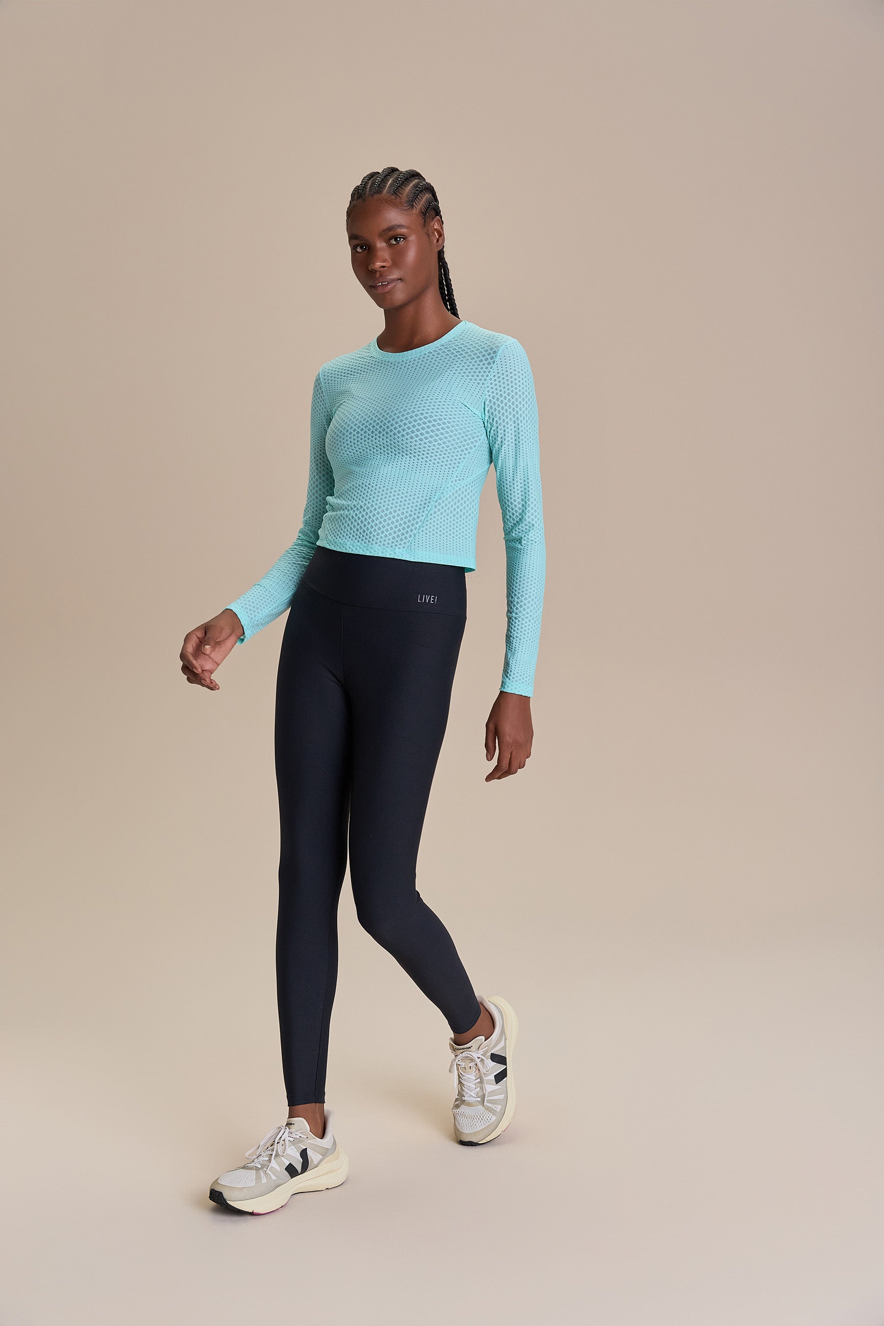 Texture Run Long Sleeve Top - Women's Fashion Casual Blouse for Work & Weekend | Perfect for Office, Date Night & Fall Layering