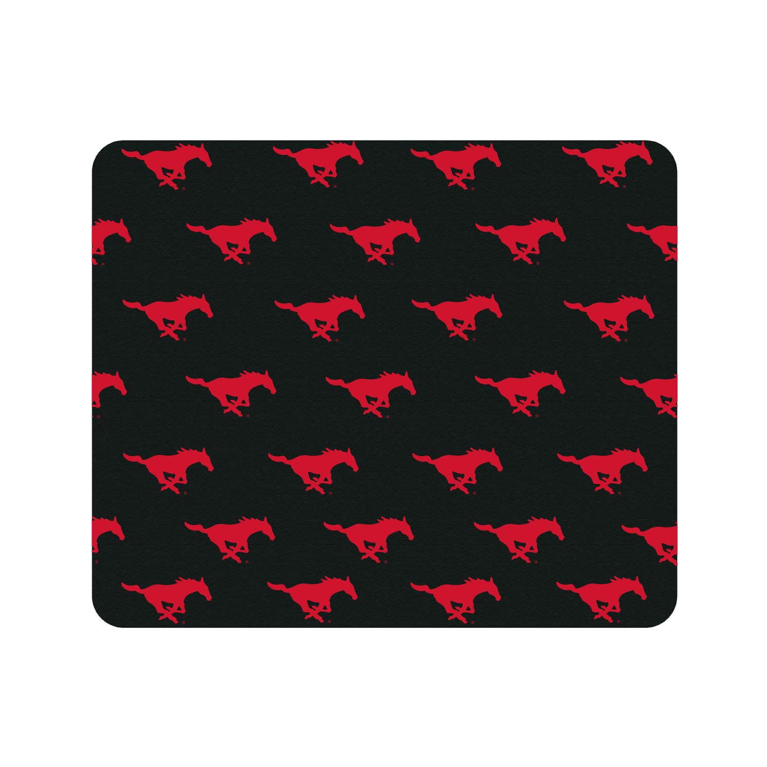 SMU Southern Methodist University Logo Mouse Pad - Non-Slip Fabric Gaming Mouse Mat with Mascot Design for Office & Gaming Desk Accessories - Perfect for Work, Study & PC Gaming Setup
