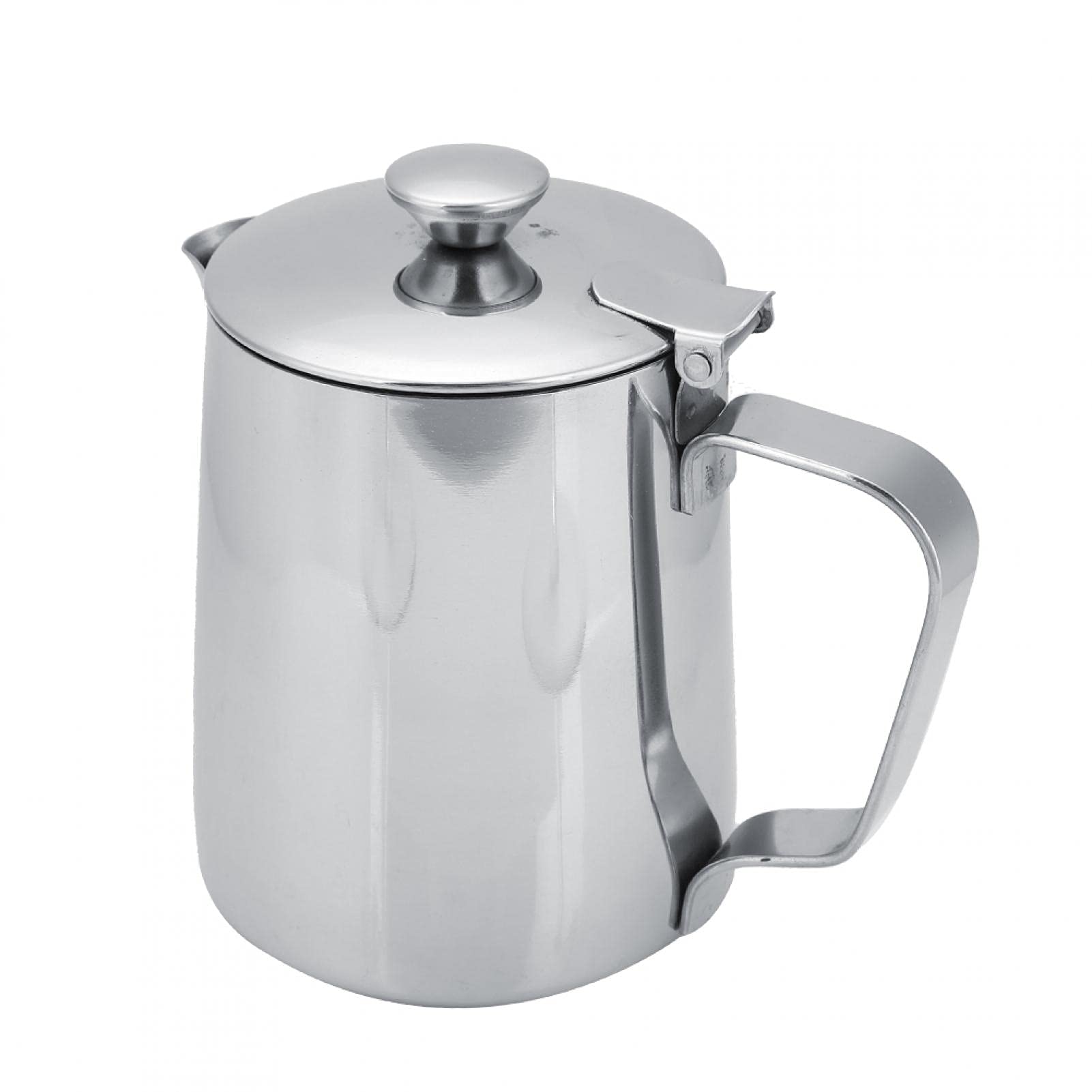 Stainless Steel Milk Frother Pitcher 350ml - Professional Barista Coffee Frothing Jug for Latte, Cappuccino & Hot Chocolate - Perfect for Home, Cafe & Restaurant Use