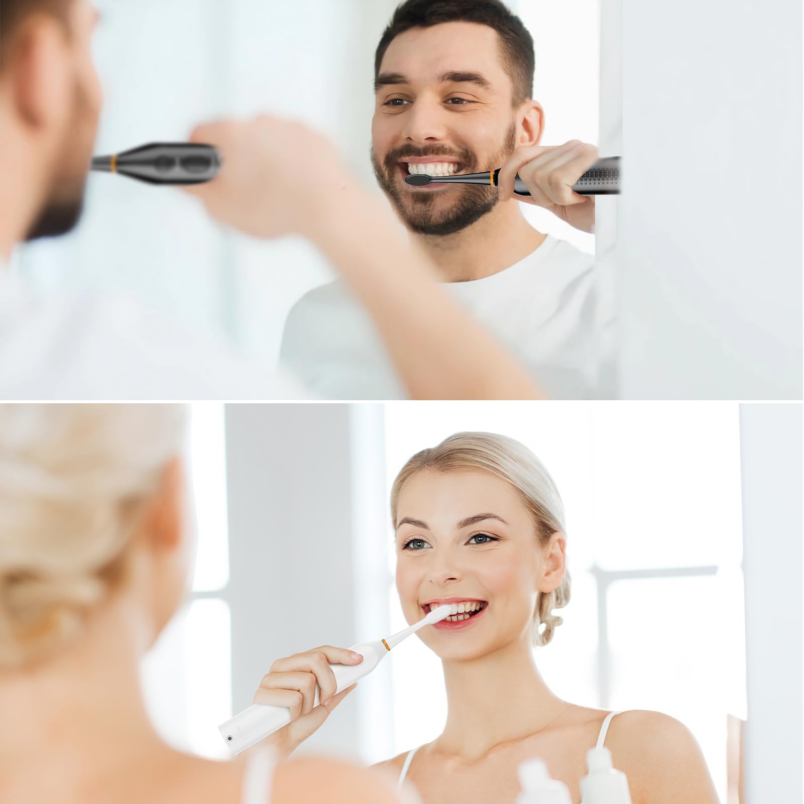 Electric Toothbrush with Water Flosser 2-in-1 - 6 Cleaning Modes, Sonic Technology, Travel Case & Timer - Portable Oral Care Kit for Home & Travel (Black) - Perfect for Daily Dental Hygiene & On-the-Go Use