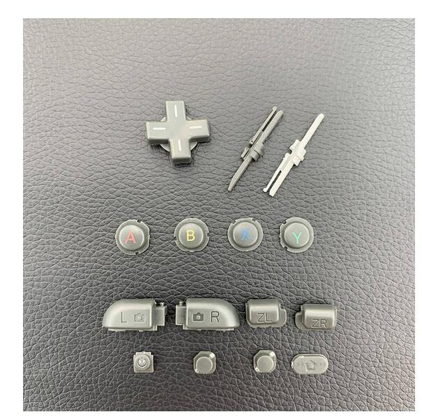 15-Piece Replacement Button Set for New 3DS XL/LL - Includes L/R/ZR/ZL, ABXY, Home, Start, Power, Select & D-Pad Buttons (Grey) | Perfect for Nintendo 3DS Controller Repair & Customization