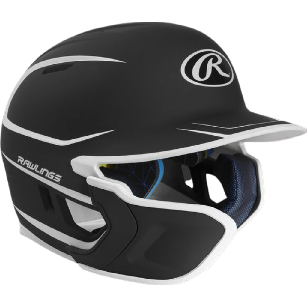 Rawlings Mach Matte 2-Tone Baseball Helmet with Extender for Left-Handed Batters - Perfect for Youth & Adult Baseball Games, Practices & Training Sessions