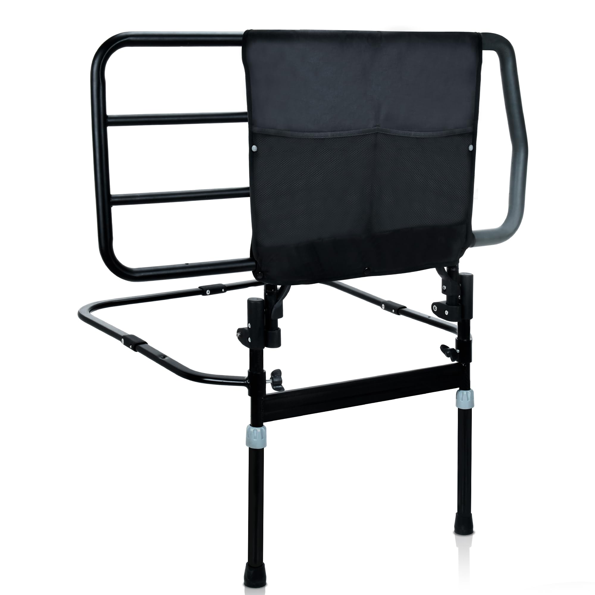 **Sangohe Extra Large Heavy Duty Bed Rail for Elderly - Bed Assist Grab Bar Handle with Storage Pocket, Safety Bed Rails for Seniors & Adults - Ideal for Safe Bed Entry & Exit, Home Care & Mobility Support (Model 504F)**