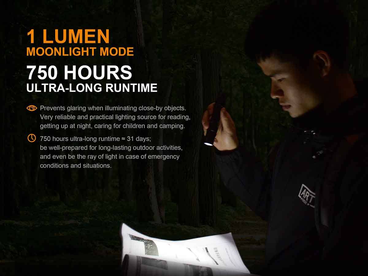 Fenix UC35 V2.0 USB Rechargeable Flashlight - 1200 Lumens, Waterproof LED Torch for Camping, Hiking & Emergency Use