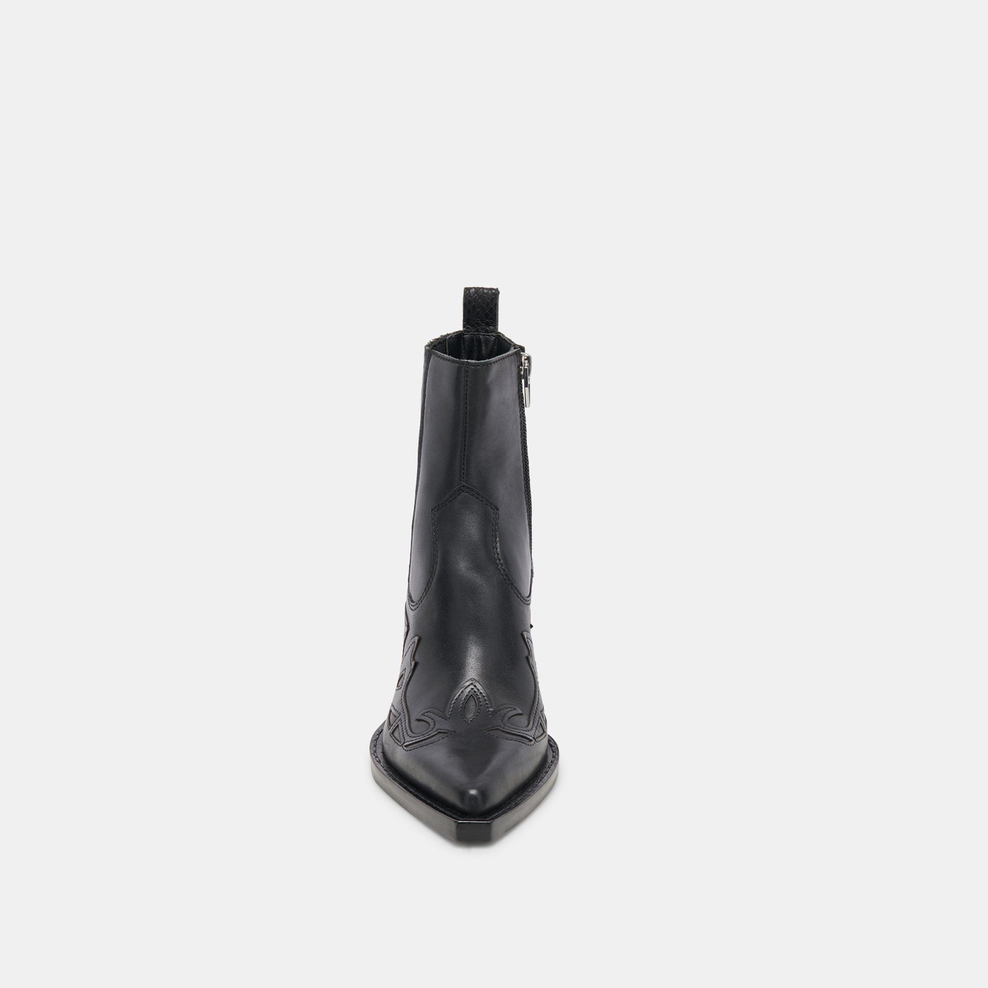 RAMSON Women's Black Leather Booties - Stylish Ankle Boots for Casual Outfits & Winter Fashion
