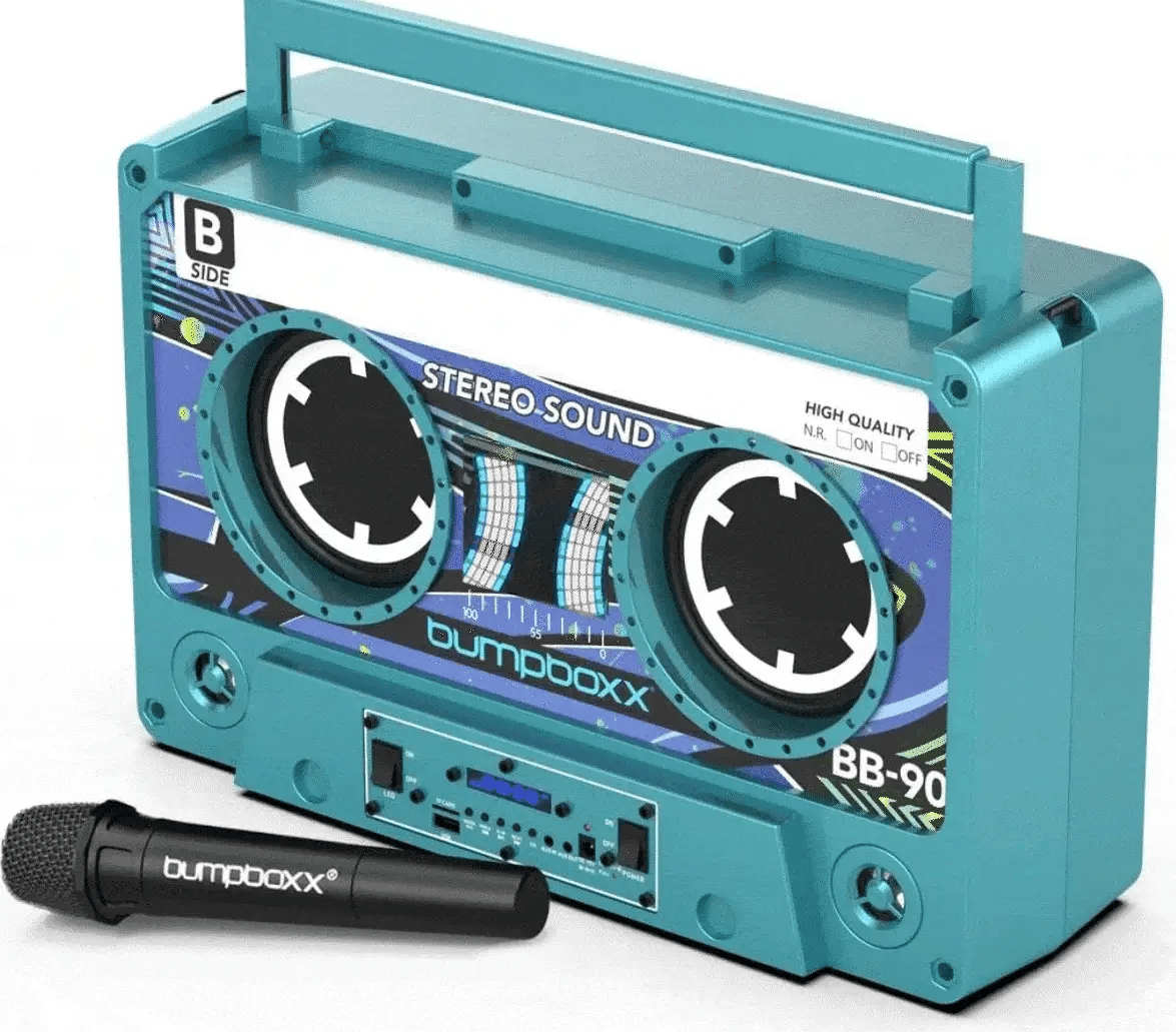 Bumpboxx Remixx Portable Bluetooth Boombox Speaker - Wireless Outdoor Party Speaker for Beach, Pool, Camping & Home Use