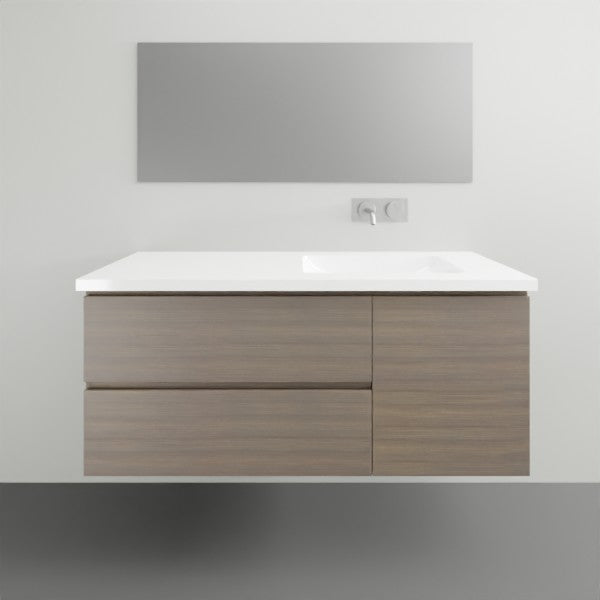 ADP Drift Wall-Mounted Bathroom Vanity with Sink - Modern Floating Vanity for Small Spaces, Perfect for Powder Rooms and Master Bathrooms