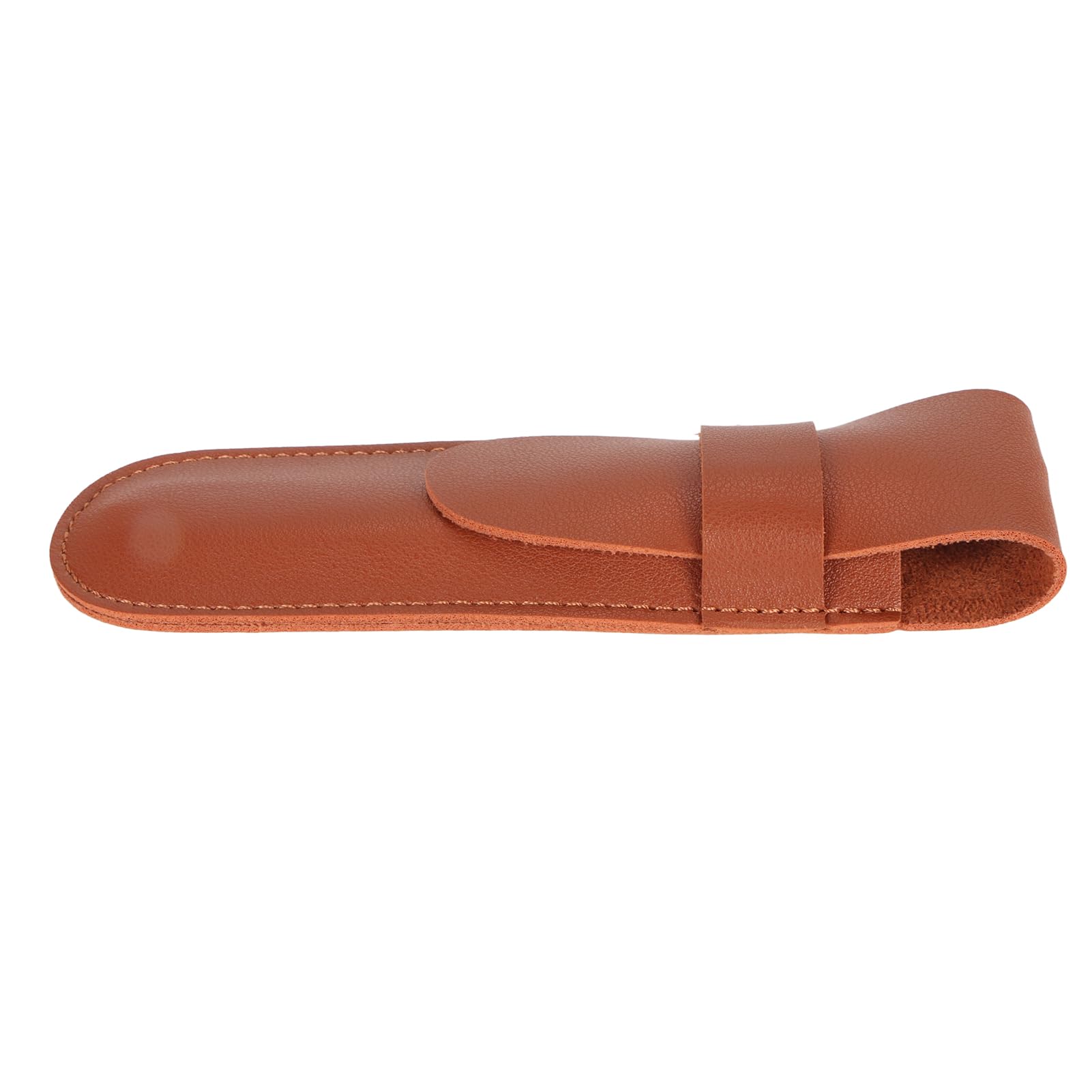 5-Piece Straight Razor Travel Case Set - Premium Brown Leather Razor Cover & Protective Holder for Barber Trimmer Storage - Perfect for Travel, Salon & Home Use