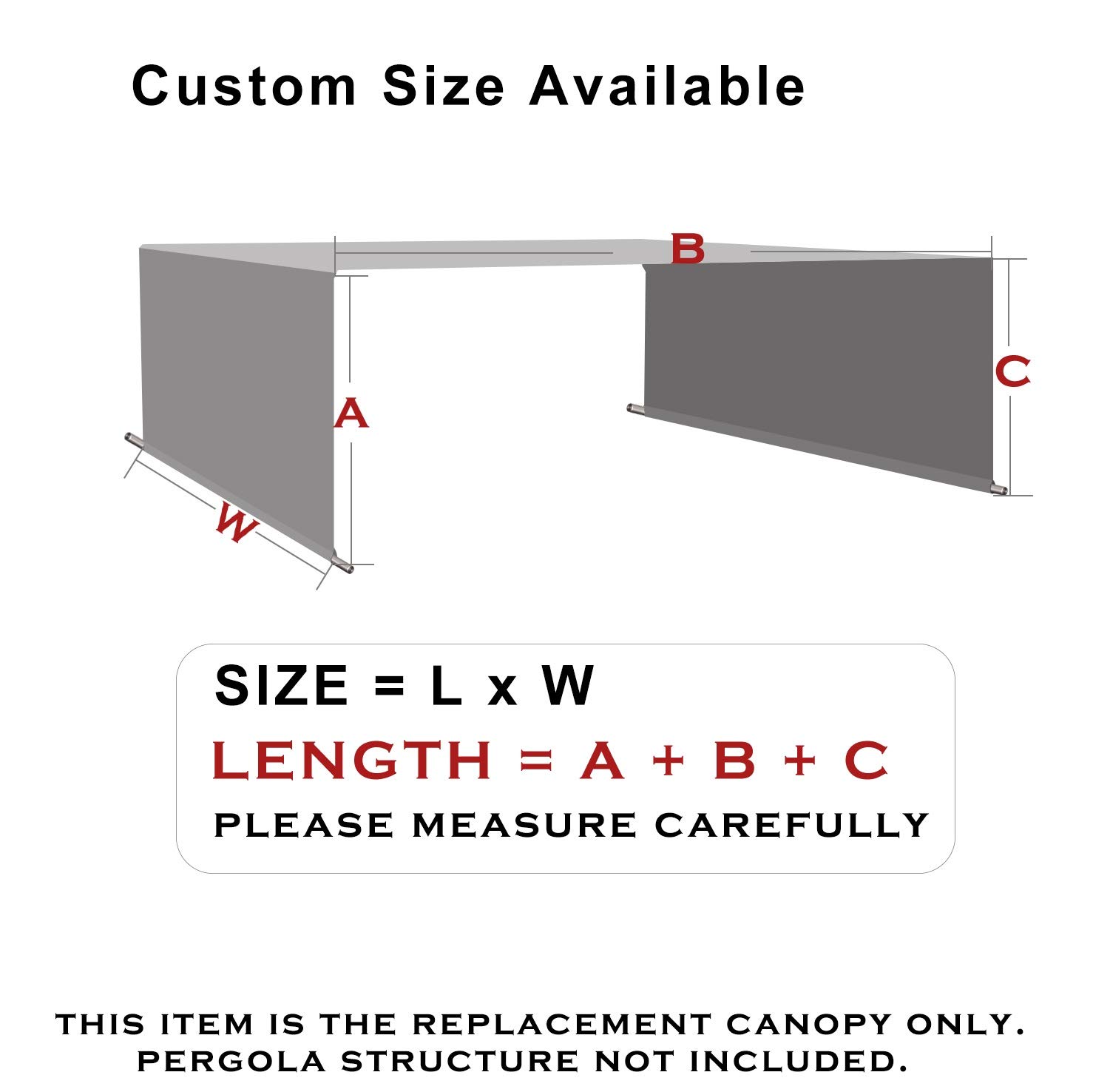 Alion Home 12' x 9' Walnut HDPE Permeable Canopy Sun Shade Cover with Rod Pockets - Replacement for Pergola, Patio, Deck, and Outdoor Living Spaces