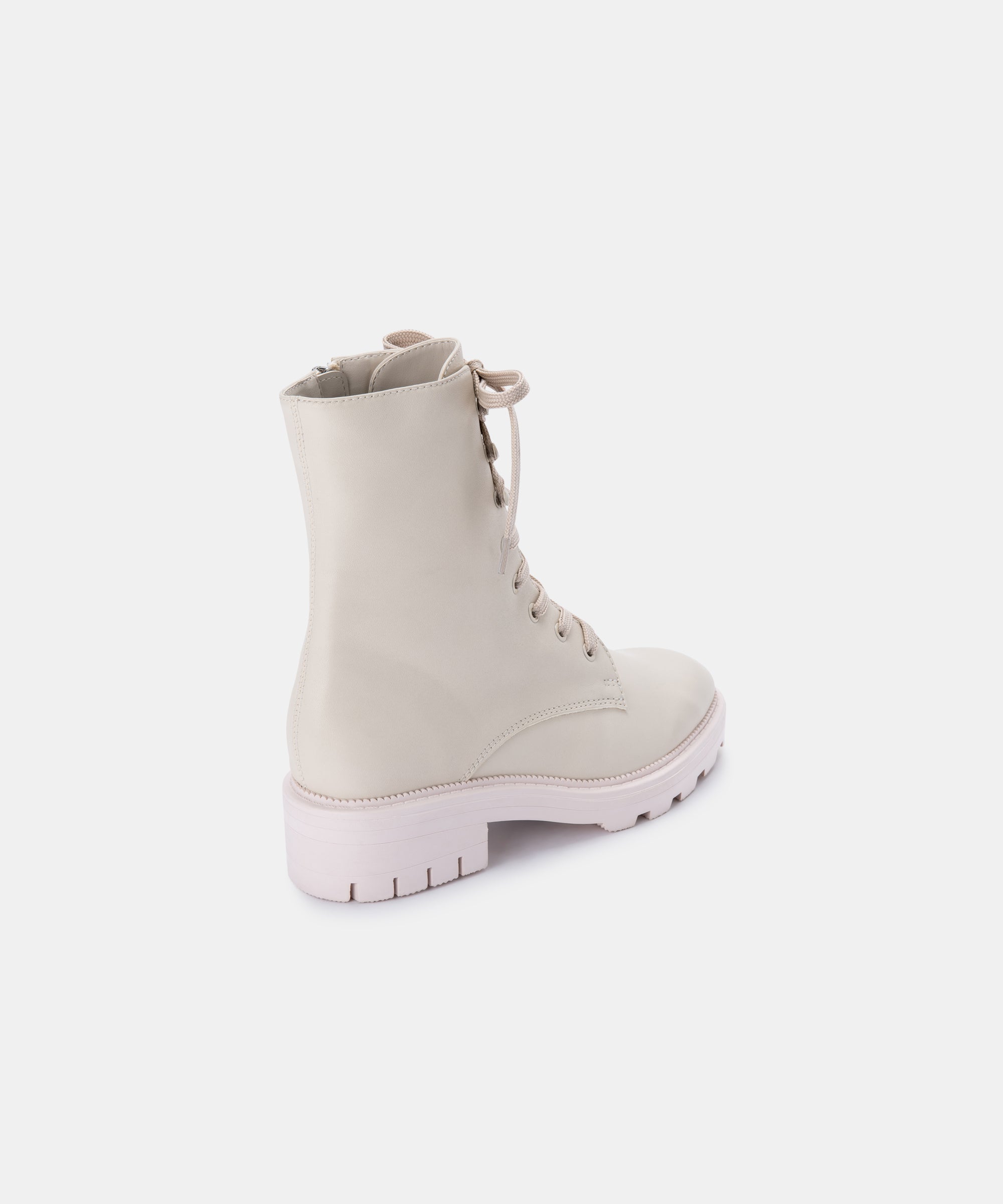 LOTTIE BOOTS IVORY LEATHER Women's Fashion Ankle Boots - Comfortable & Stylish for Fall/Winter Outfits | Perfect for Casual Wear, Office & Date Nights