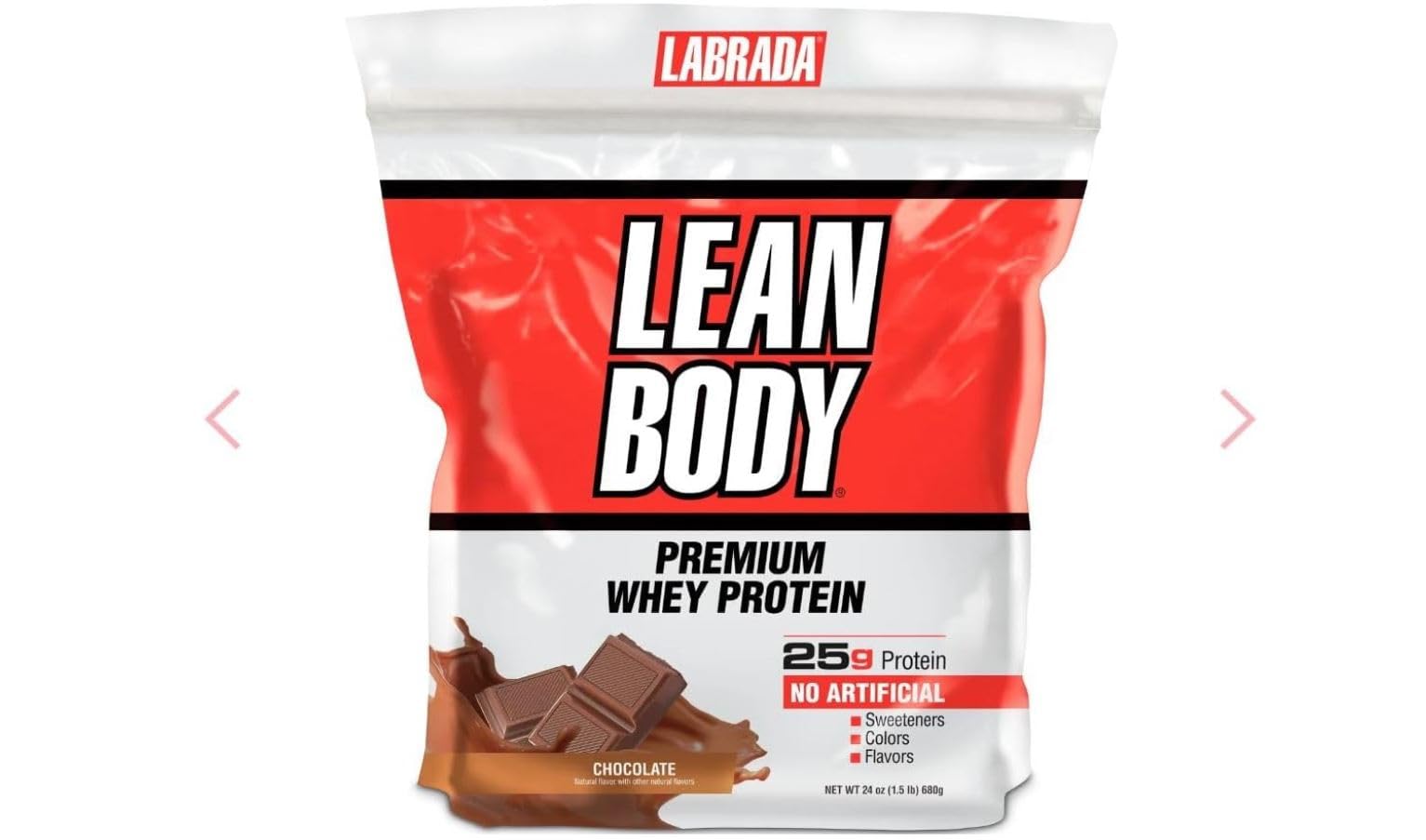 Labrada Nutrition Lean Body Premium Whey Protein Powder - Chocolate Flavor, 24oz (680g) | High Protein Shake for Muscle Recovery & Weight Management | Perfect for Post-Workout, Meal Replacement & Fitness Goals