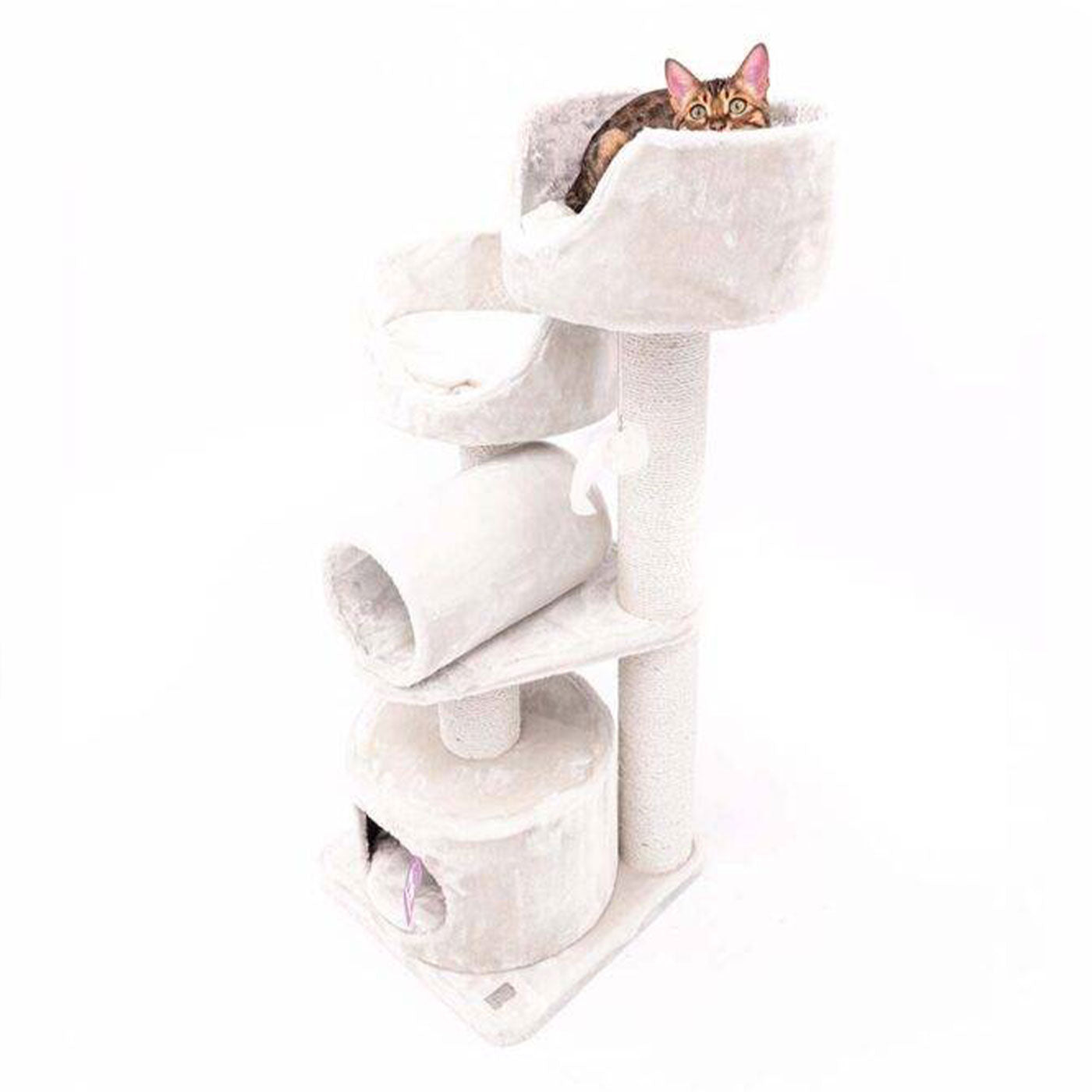 Kings & Queens Victoria 125cm Cat Tree - Premium Tall Cat Tower with Scratching Posts & Perches for Indoor Cats - Perfect for Play, Rest & Climbing in Home or Apartment