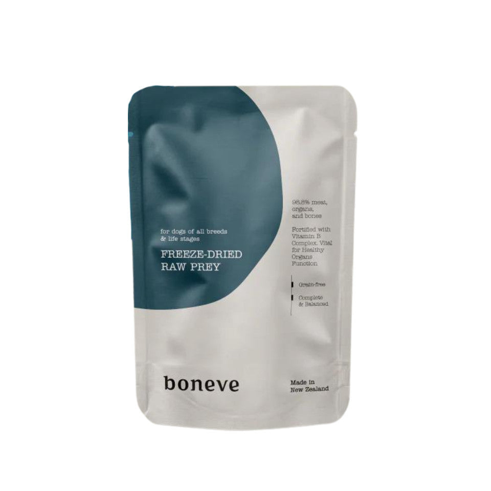 Boneve Freeze Dried Dog Food - 5g Trial Pack | Grain-Free Raw Beef & Hoki with Vitamin C | Boosts Immunity, Skin & Coat Health | Perfect for Travel, Training & Picky Eaters