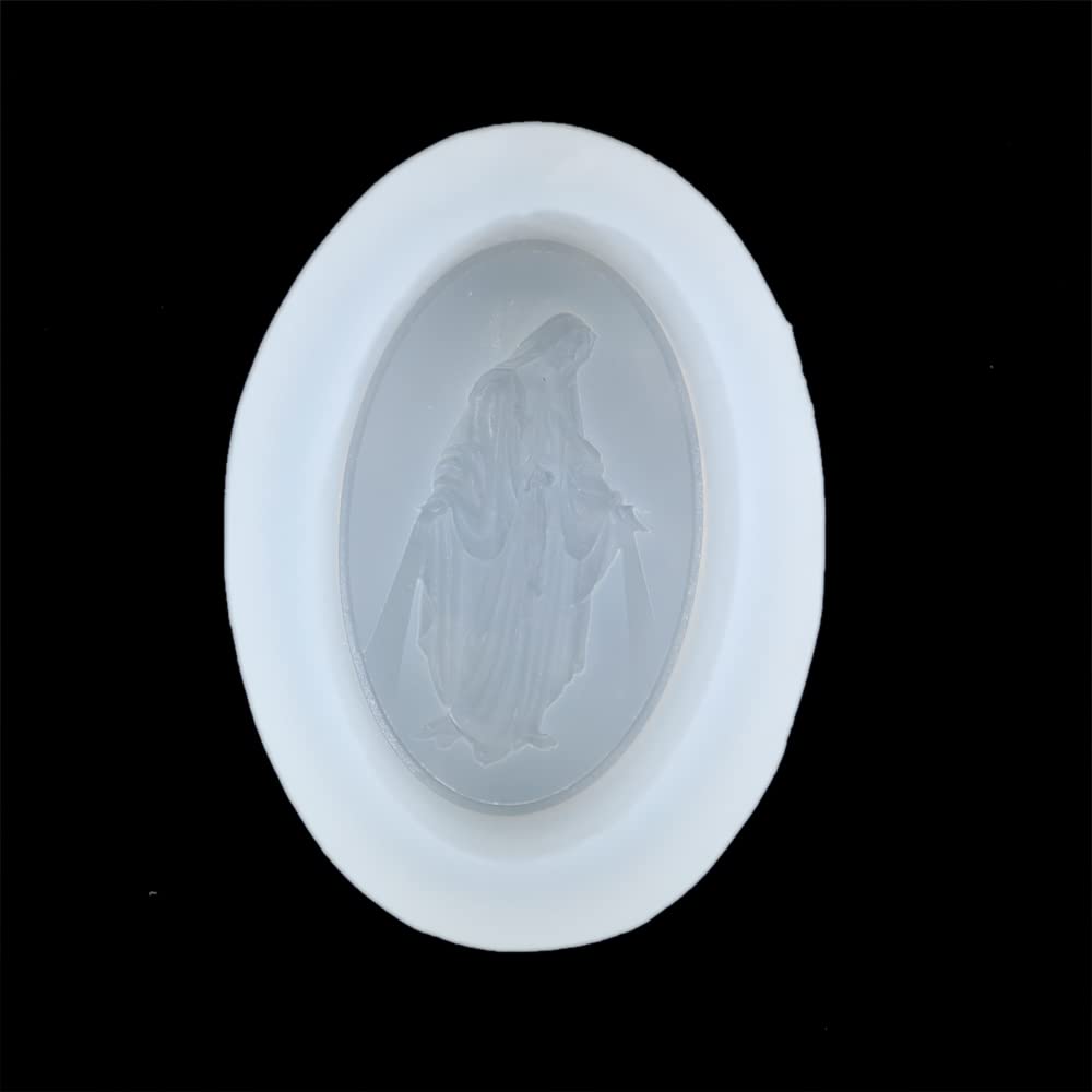 Premium Silicone Soap Molds Kit - DIY Soap Making Supplies & Resin Molds - Virgin Mary Silicone Candle Molds (12280) for Handmade Soaps, Candles, Resin Art - Perfect for Home Crafting, Gifts & Religious Decorations
