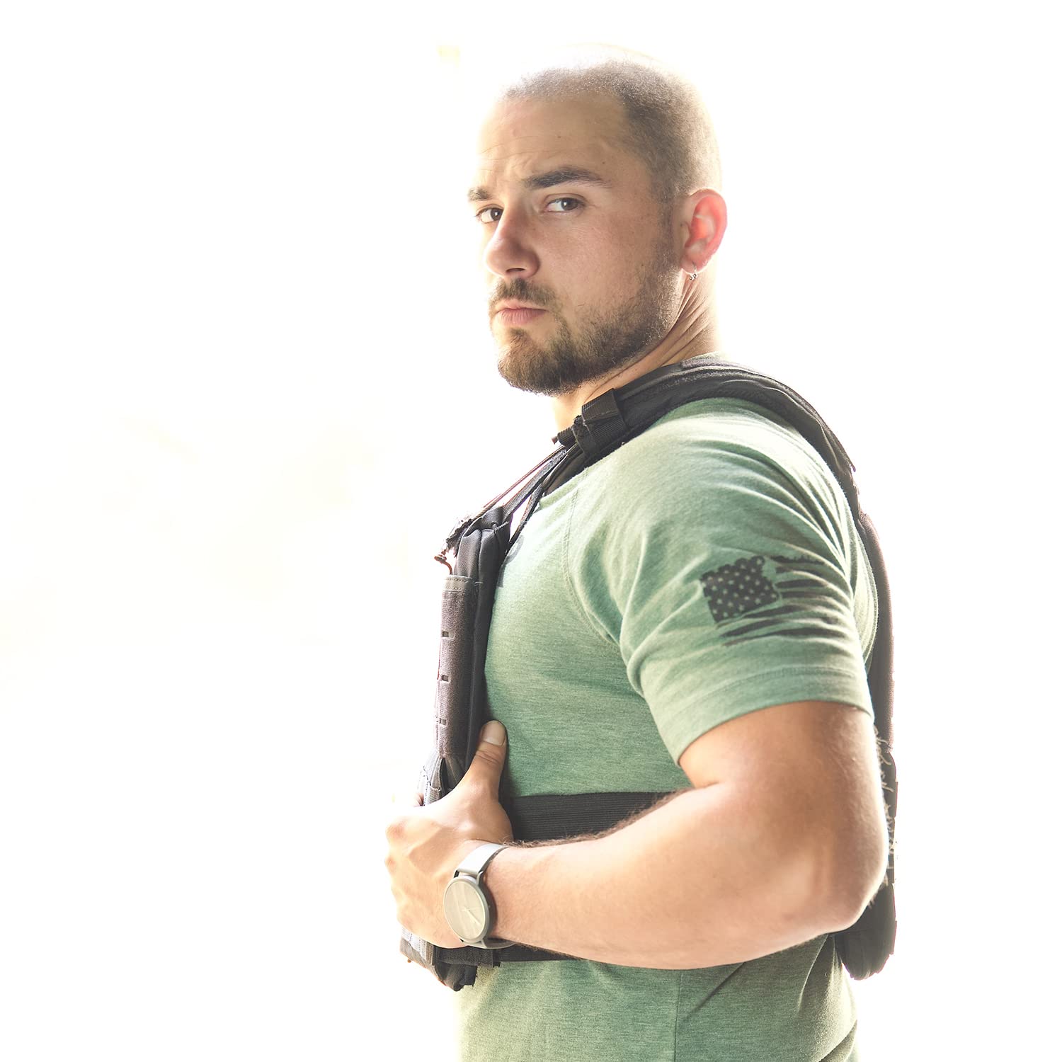 Valor Fitness Adjustable Weighted Vest for Men & Women - 14/20/30 lbs with Removable Weight Plates - Cross Training, Rucking, Running, Endurance & Strength Workouts - Ideal for Gym, Outdoor & Military Training