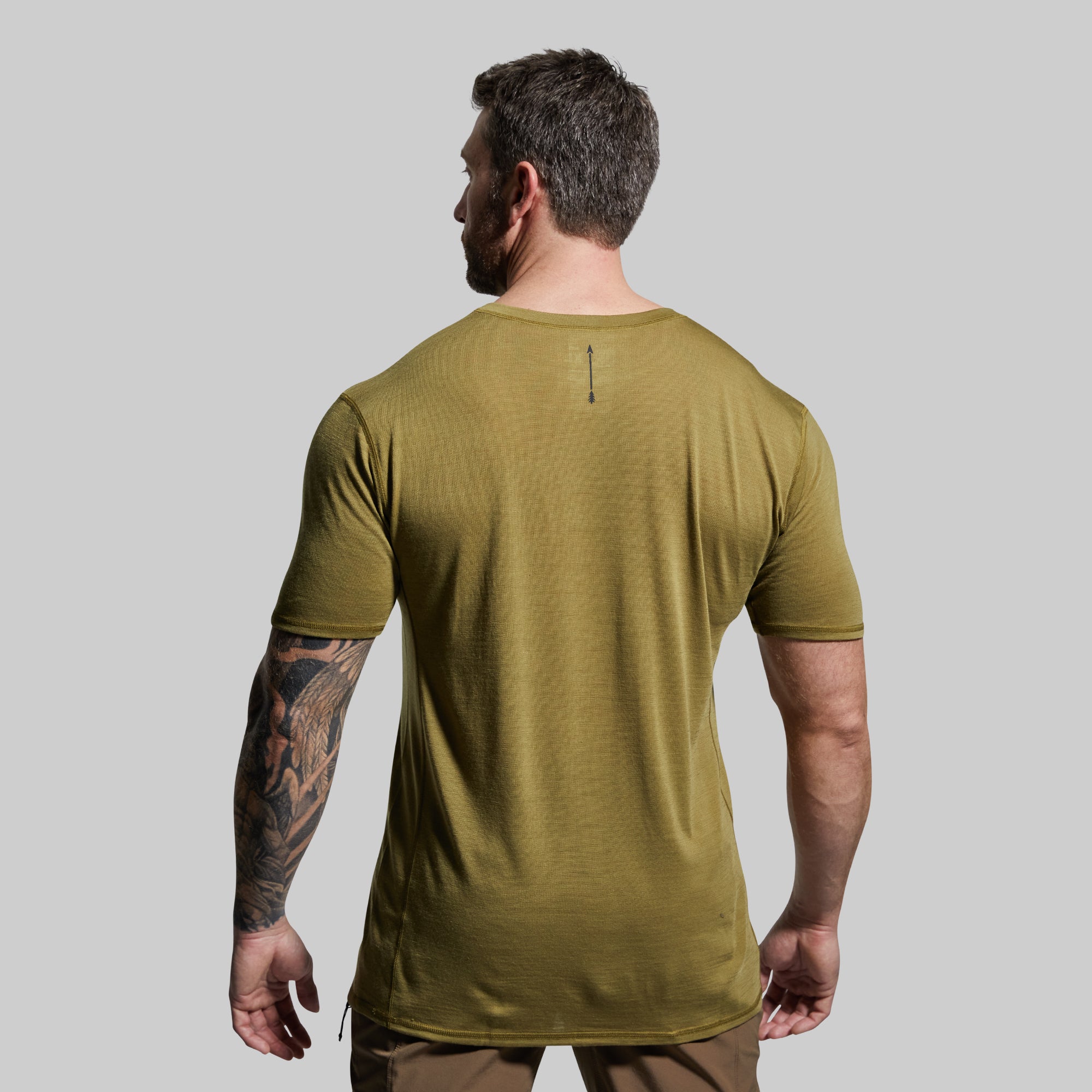 Ridgeline Tee - Premium Cotton Men's T-Shirt in Deep Moss Green | Comfortable & Stylish Casual Wear for Outdoor Adventures & Everyday Use