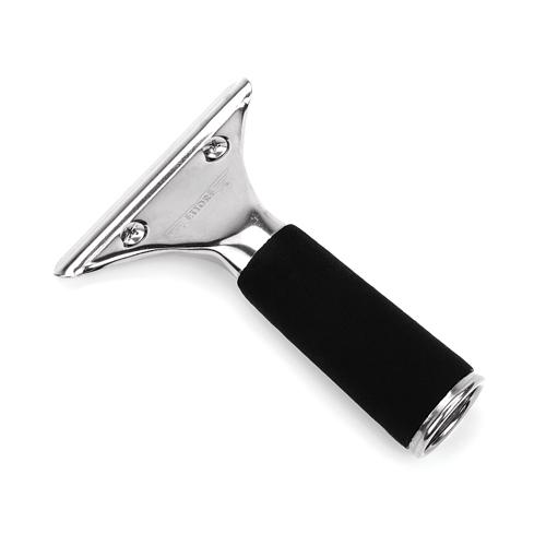 Ettore Stainless Steel Squeegee with Comfortable Rubber Grip - Perfect for Window Cleaning, Car Washing, and Shower Glass Maintenance