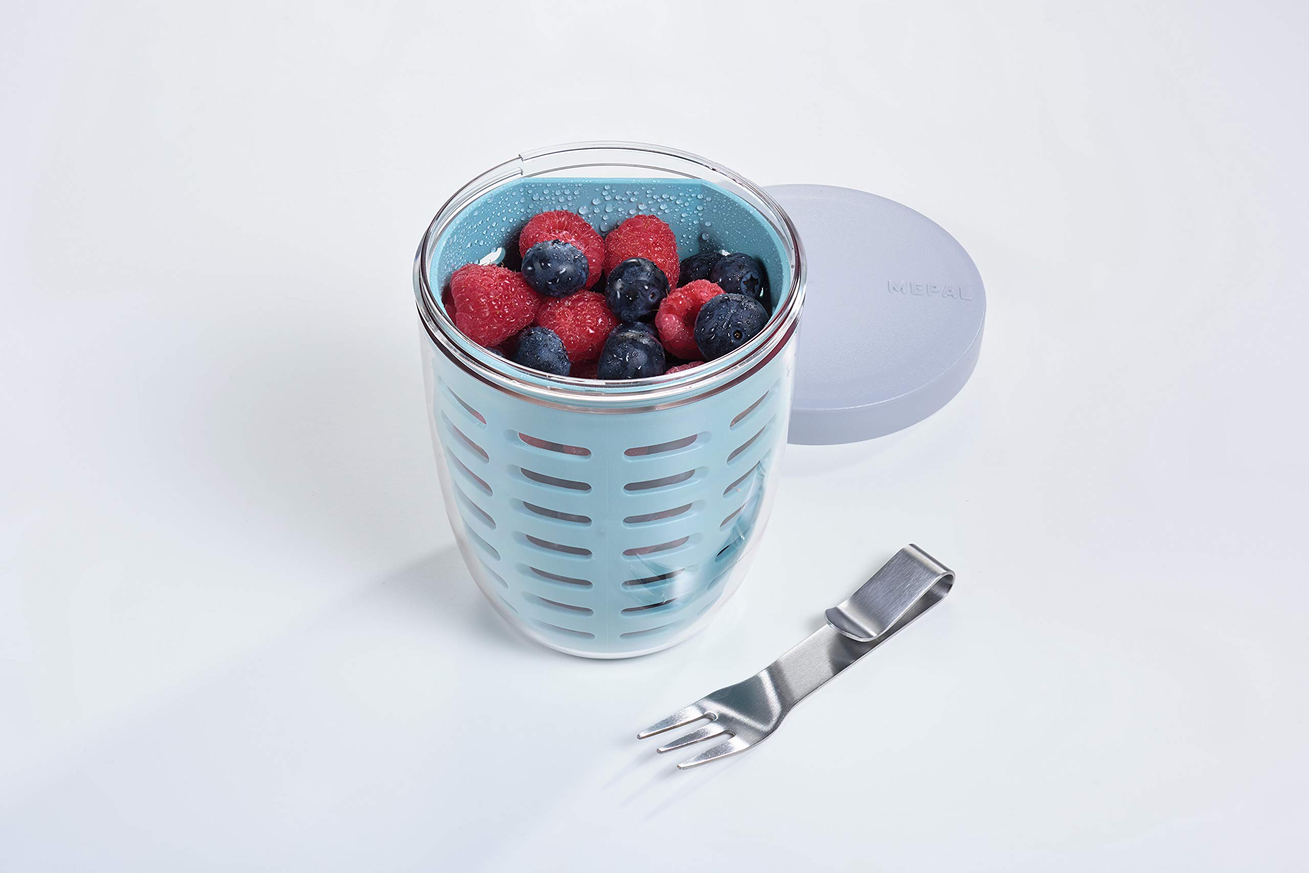 Mepal Ellipse Fruit and Vegetable Storage Container - BPA-Free, Airtight, Microwave Safe - Perfect for Meal Prep, Lunch Box, and Kitchen Organization (Vivid Mauve)