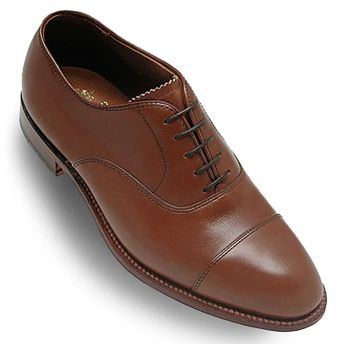 ALDEN Burnished Tan Bal Oxford Dress Shoes for Men - Premium Leather Formal & Business Attire - Perfect for Office, Weddings & Special Occasions