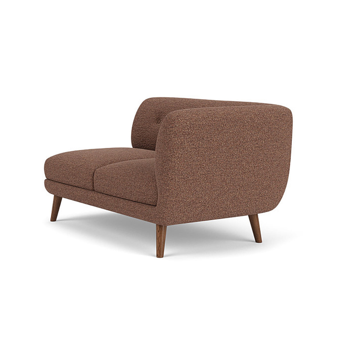 Alfred Boucle Right 2 Seater Modular Sofa - Modern Comfortable Sectional Couch for Living Room, Lounge & Small Spaces