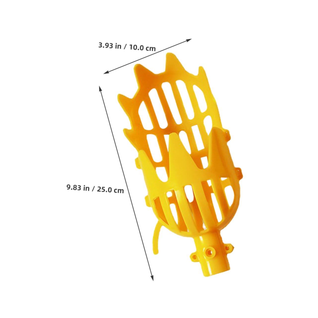Hemoton Plastic Fruit Picker Basket with Pole - Garden Harvesting Tool for Avocados, Oranges, Mangoes - Lightweight Fruit Catcher for Home Orchards & Farms (Random Color) - Perfect for Harvesting High Tree Fruits Safely