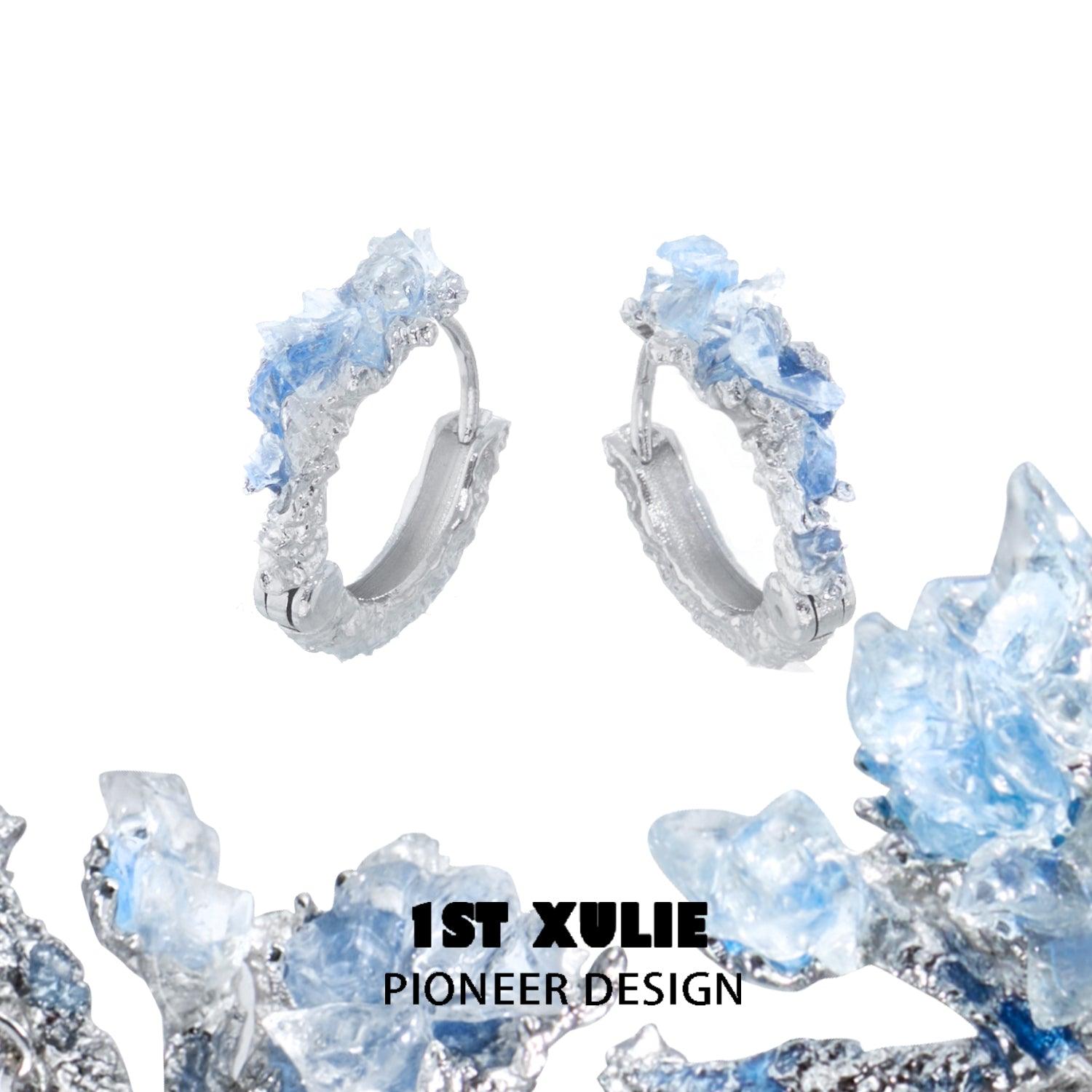 Ice Age 2023 New S925 Sterling Silver Crystal Stud Earrings for Women - Elegant Gift for Birthday, Anniversary & Special Occasions