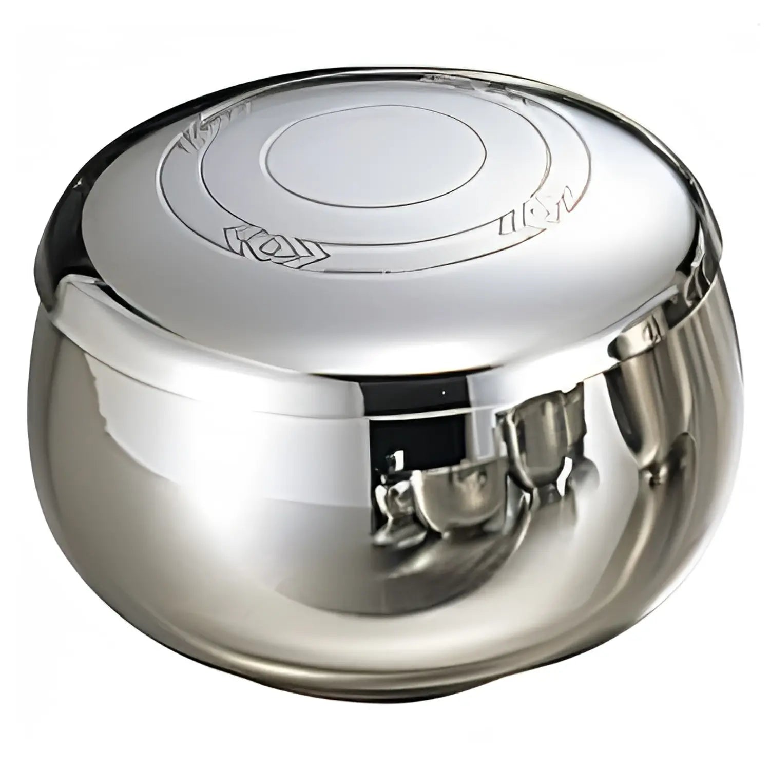 Premium EBM Stainless Steel Extra Thick Rice Bowl - Durable Korean Stone Bowl for Bibimbap, Soup & Hot Pot - Perfect for Asian Cuisine, Home Dining & Restaurant Use