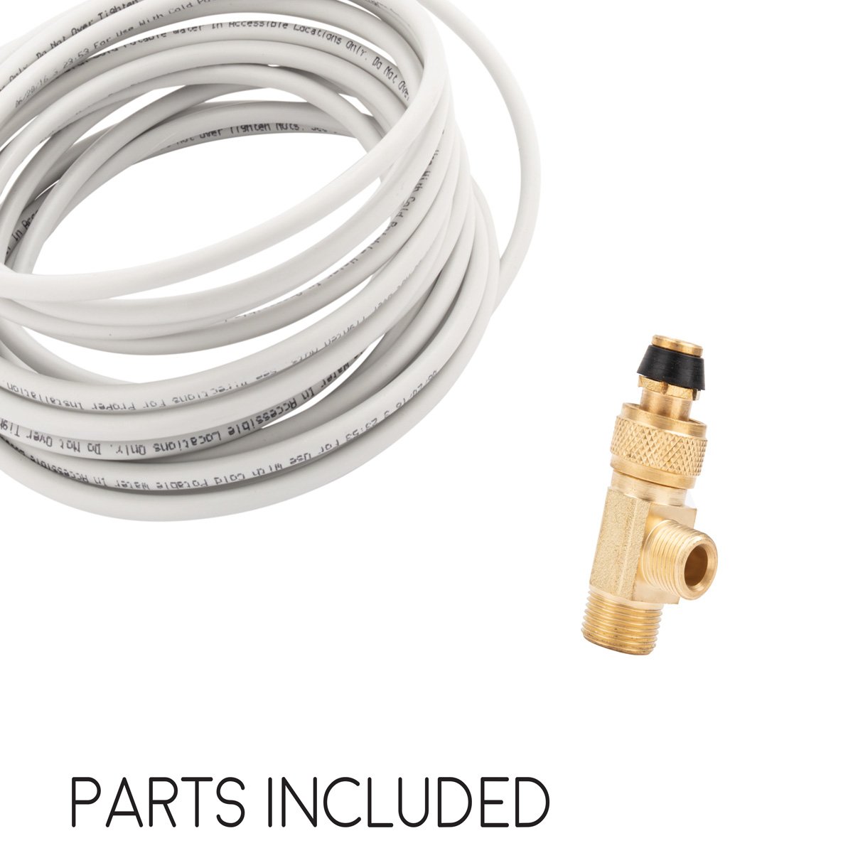 25ft PEX Tubing Ice Maker Installation Kit with Stop Tee & 1/4
