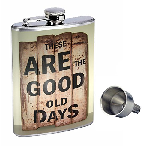 8oz Stainless Steel Whiskey Flask with Free Funnel - Leak Proof, Portable Liquor Container for Bourbon, Scotch & Rum - Perfect for Camping, Hiking, Travel & Gifts (D-236)