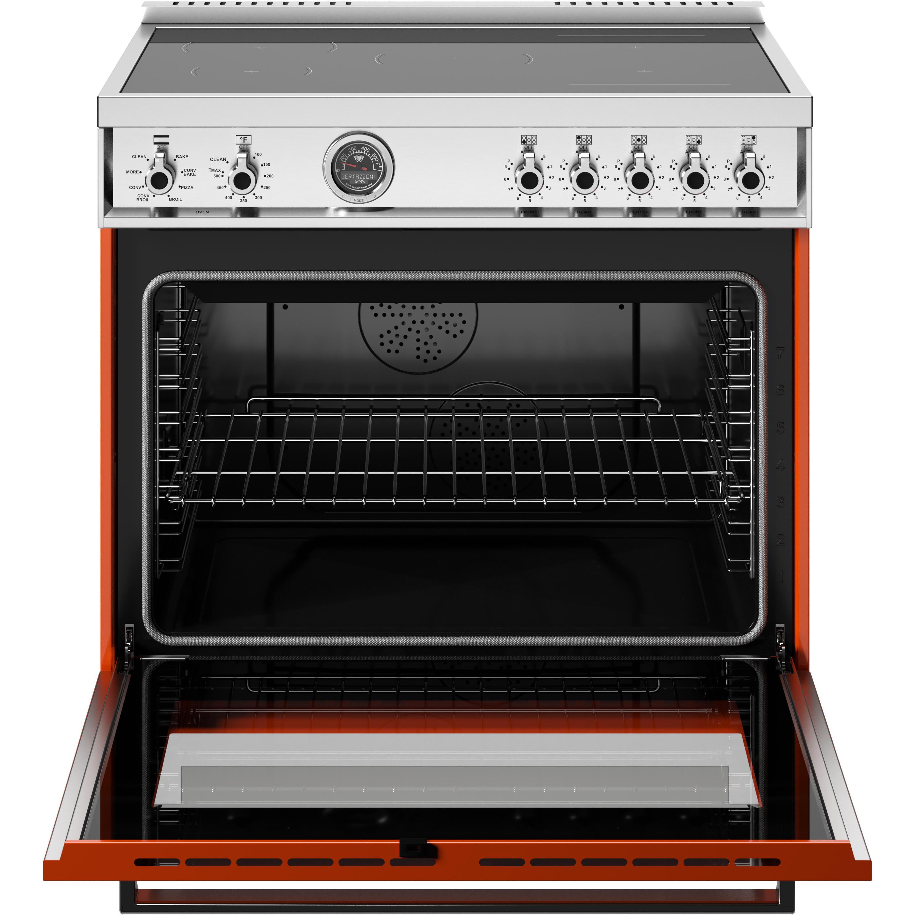 Bertazzoni PRO365ICFEPART 36 Inch Freestanding Induction Range - Professional Gas & Electric Oven Combo for Modern Kitchens | Perfect for Home Chefs & Restaurant-Style Cooking