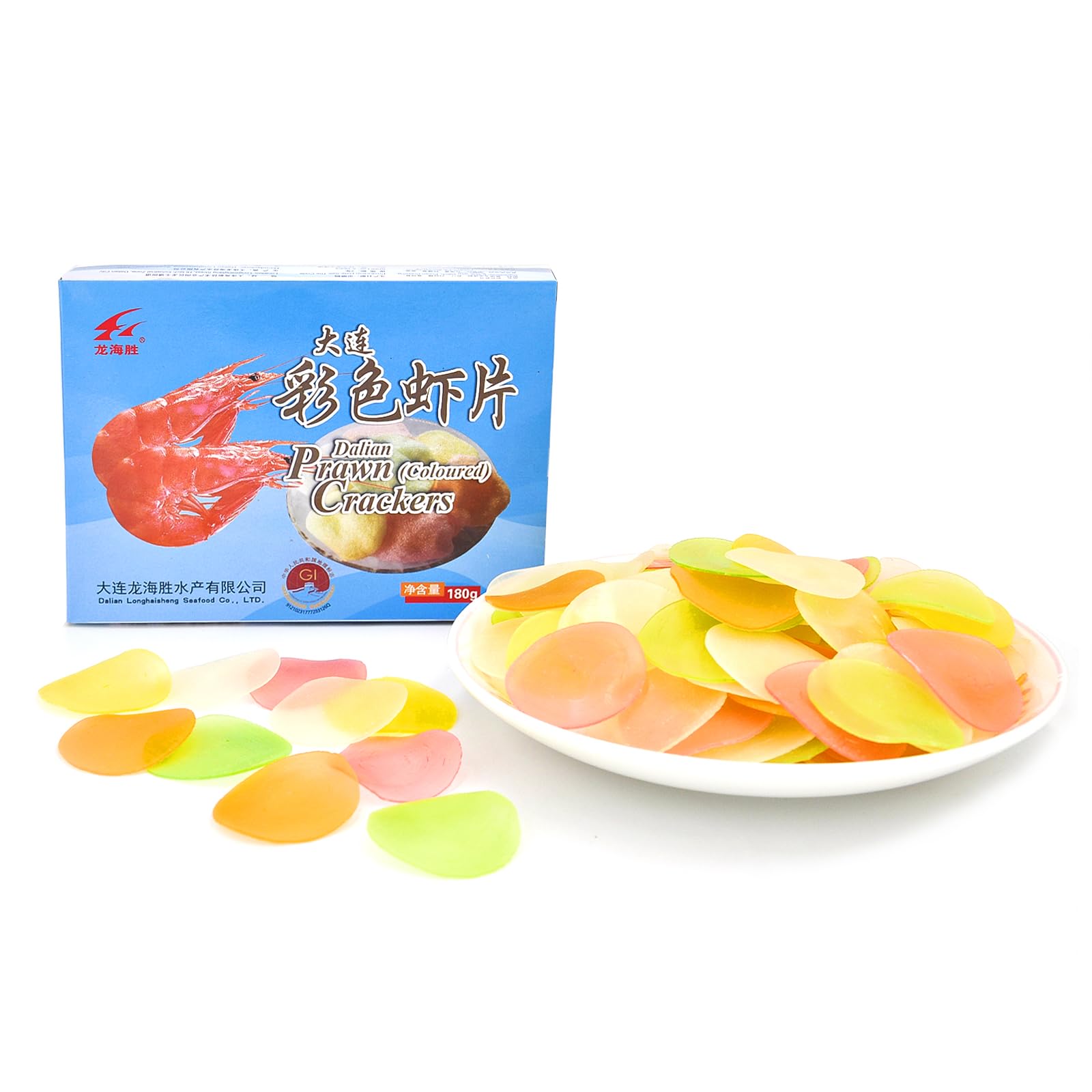 Yip Choice Uncooked Colorful Prawn Crackers - Crispy Shrimp Flavor Snacks (6.35oz) | Perfect for Parties, Curry Pairing & Asian Cuisine | Great Appetizer & Movie Night Snack