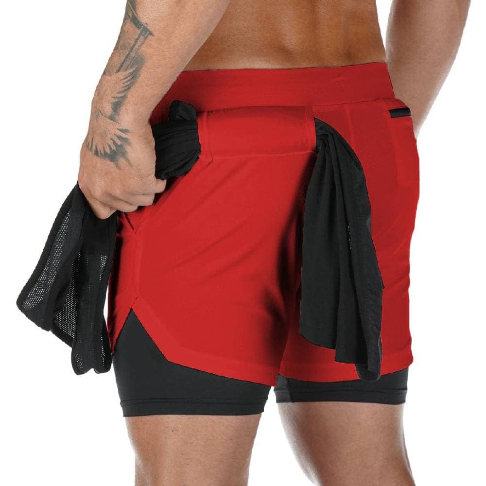 Ultra Pro 2-in-1 Gym Shorts for Men - Breathable Quick Dry Workout Running Shorts with Built-in Liner - Perfect for Gym, Running & Outdoor Sports