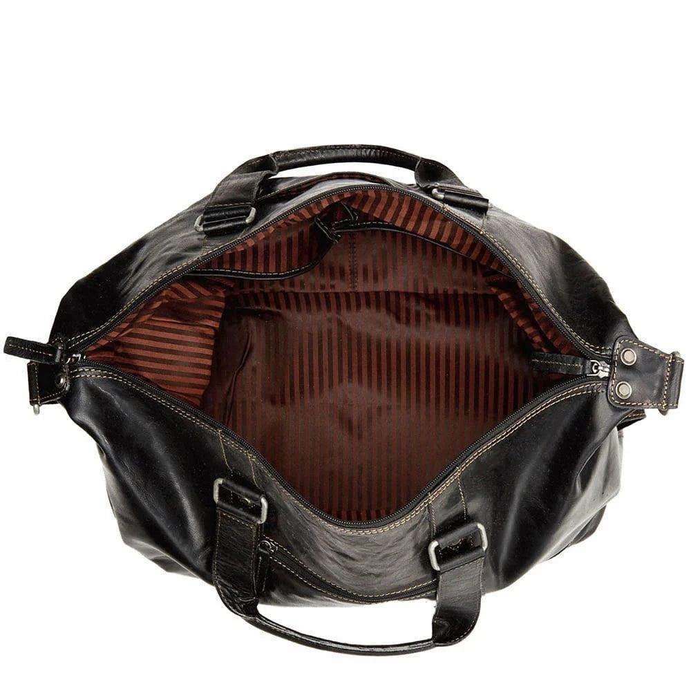 Jack Georges Voyager Duffle Bag - Premium Leather Travel Duffel for Men & Women - Gym, Weekend Getaway & Business Trips