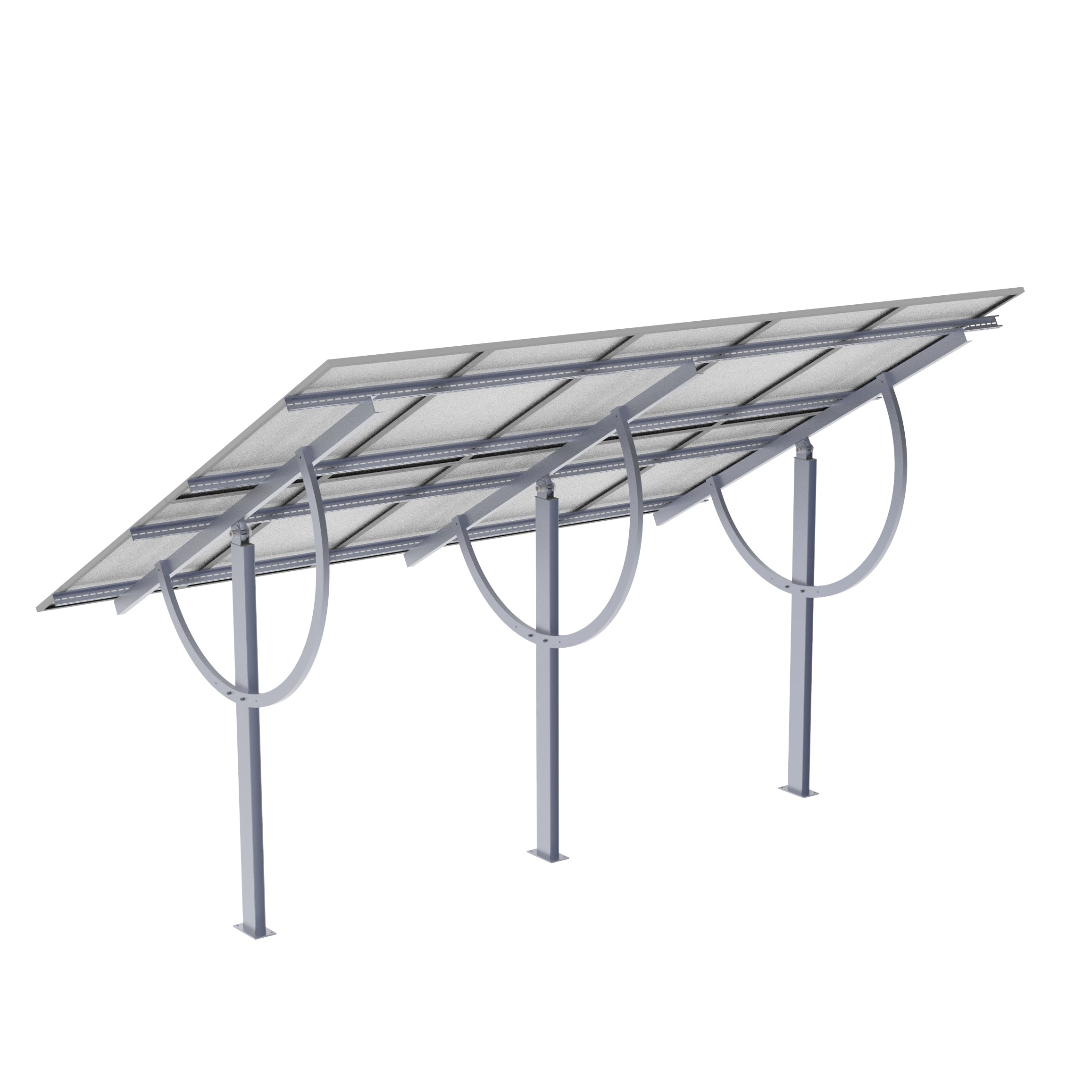 Elios Terra G10 Adjustable Solar Panel Ground Mount System for 8 Panels - Perfect for Residential & Commercial Rooftop Solar Installations