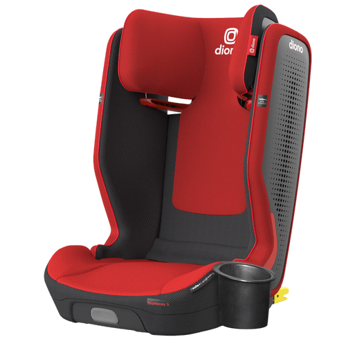 Diono Monterey 5 iST FixSafe Latch Booster Car Seat for Kids - Safe & Comfortable High Back Booster for Travel & School Drop-Offs